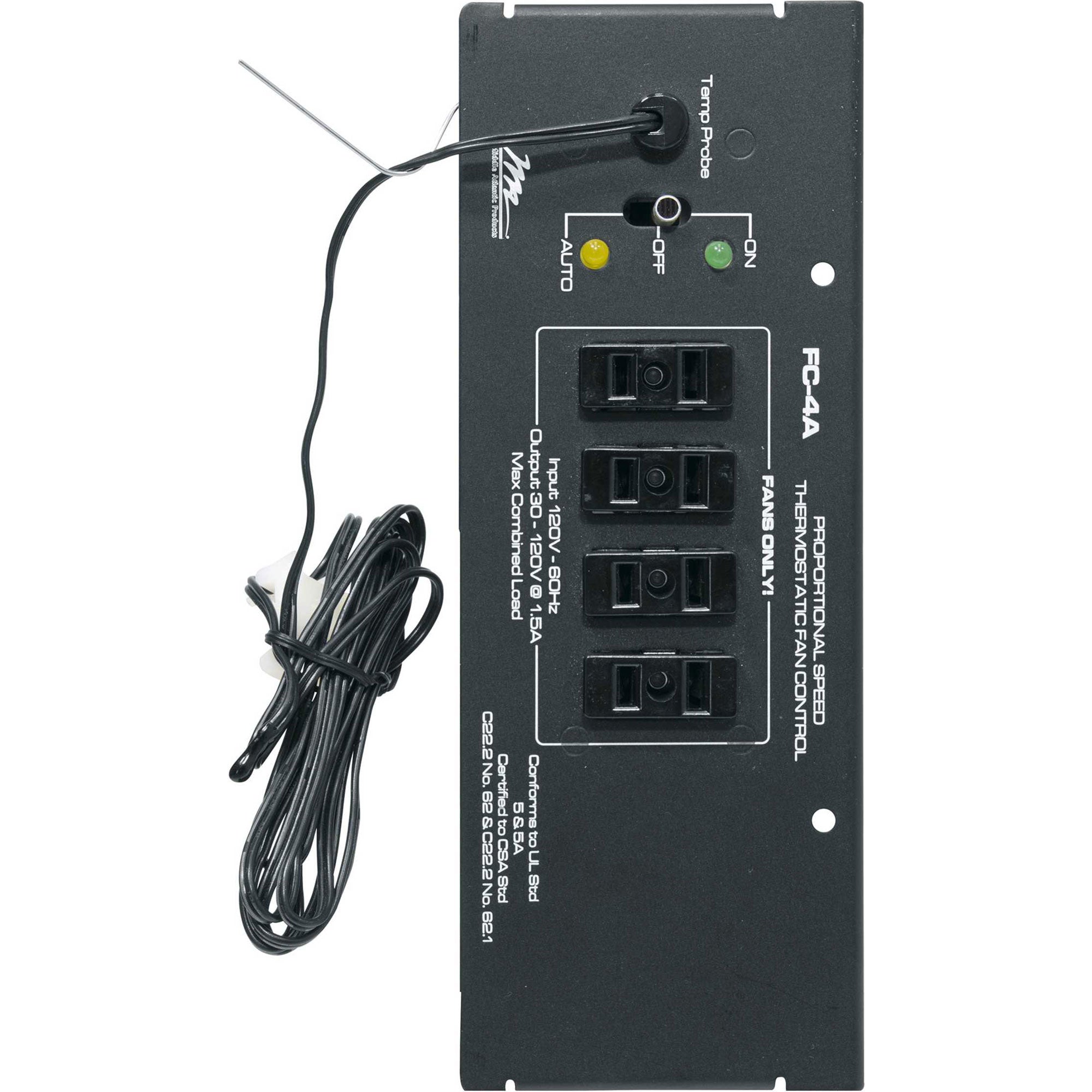 Middle Atlantic FC-4A Thermostatic Fan Control