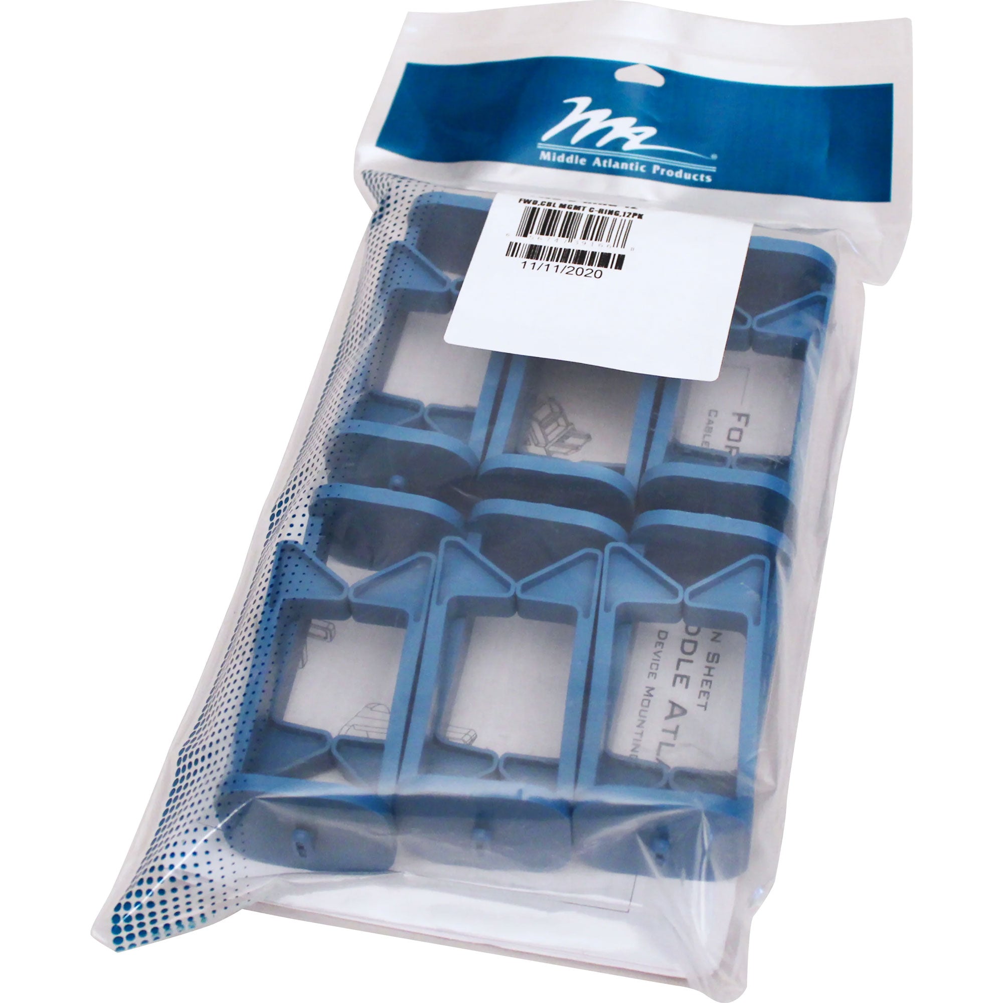 Middle Atlantic FWD-C-RING Forward C Style Ring Cable Management (12 Pack)