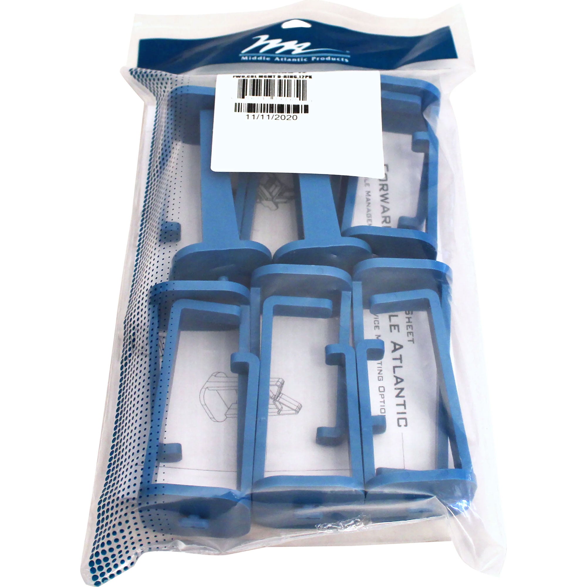 Middle Atlantic FWD-D-RING Forward D Style Ring Cable Management (12 Pack)