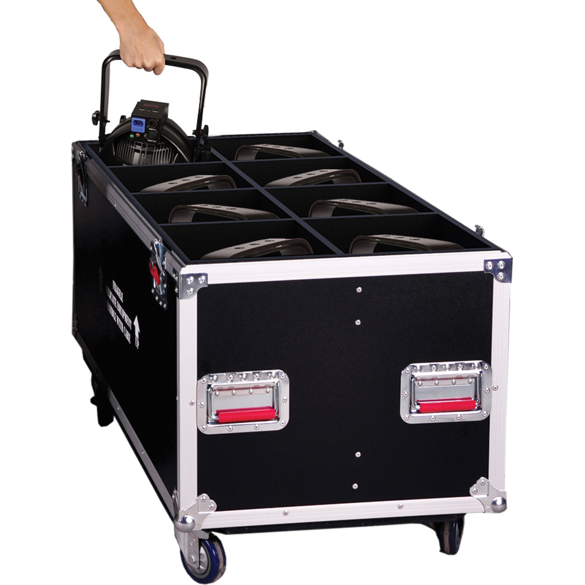 Gator Cases G-TOURPAR64-LED-8 ATA LED PAR 64 Transport Case