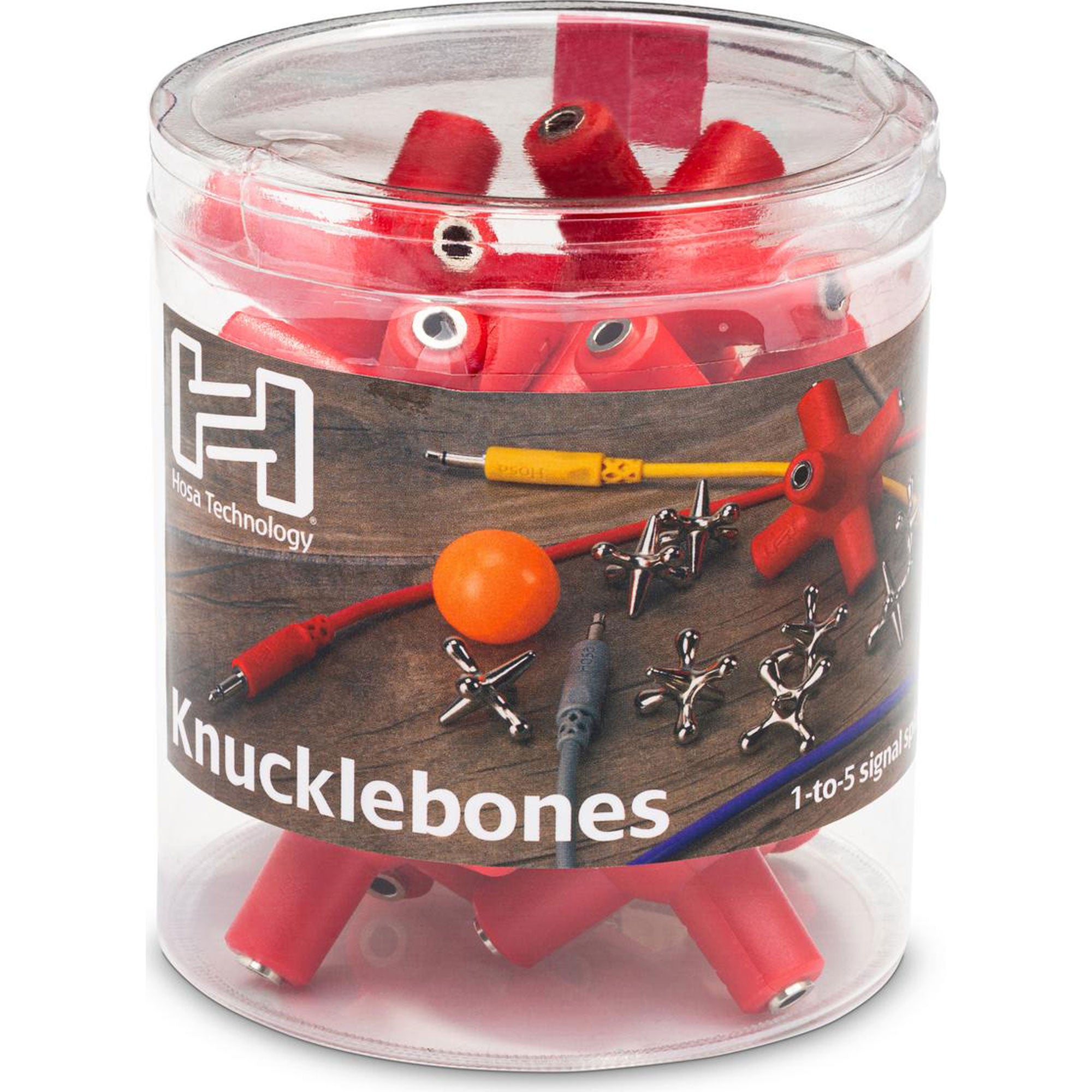 Hosa GMM-105-PAK Knucklebones 3.5mm 1-to-5 Signal Splitter (10 Pack)