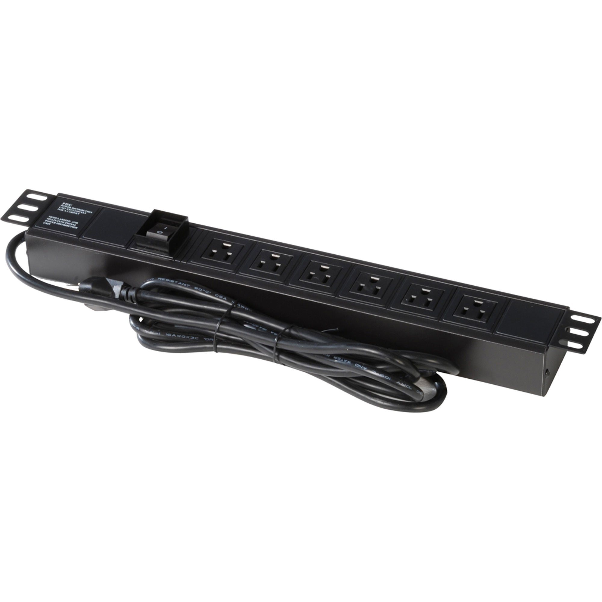 Gator Rackworks GRW-PWRVERT-6 Power Strip with 6-Outlets