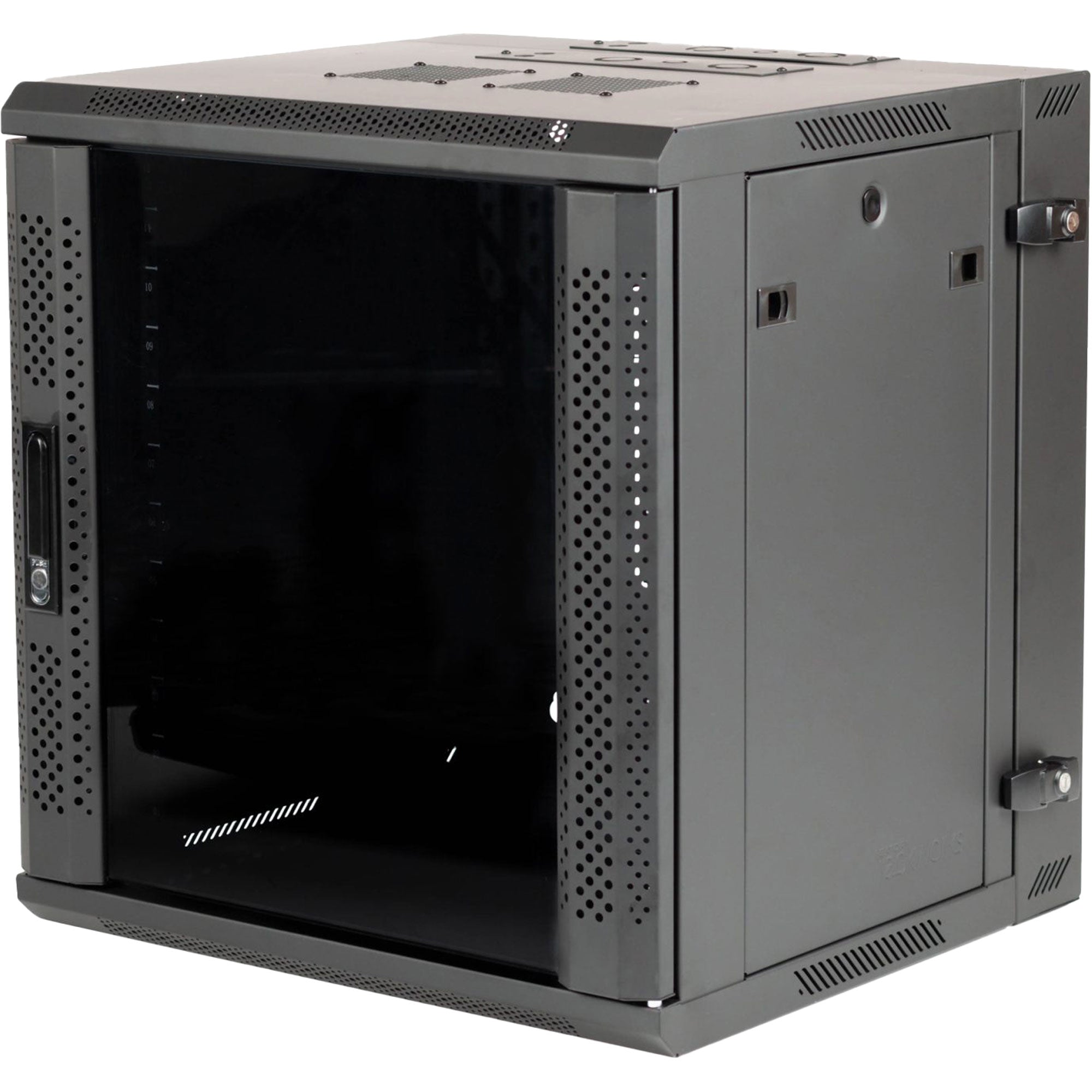 Gator Rackworks GRW2012509 Hinged Wall Rack with Glass Door (12U, 21" Deep)