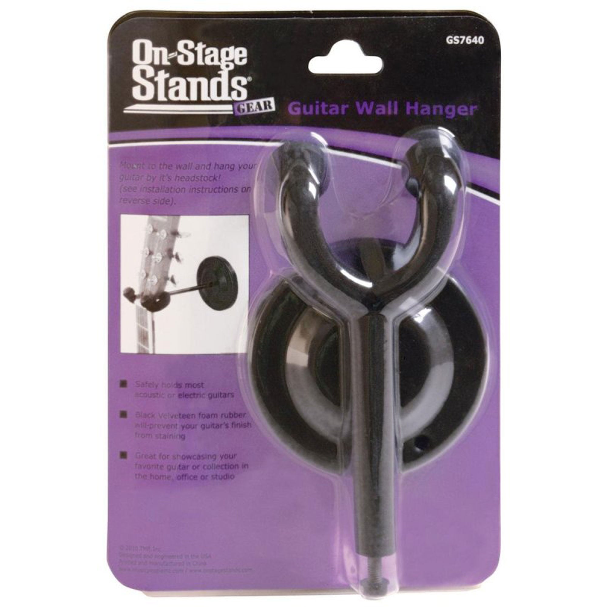 On-Stage GS7640 Round Metal Wall Guitar Hanger
