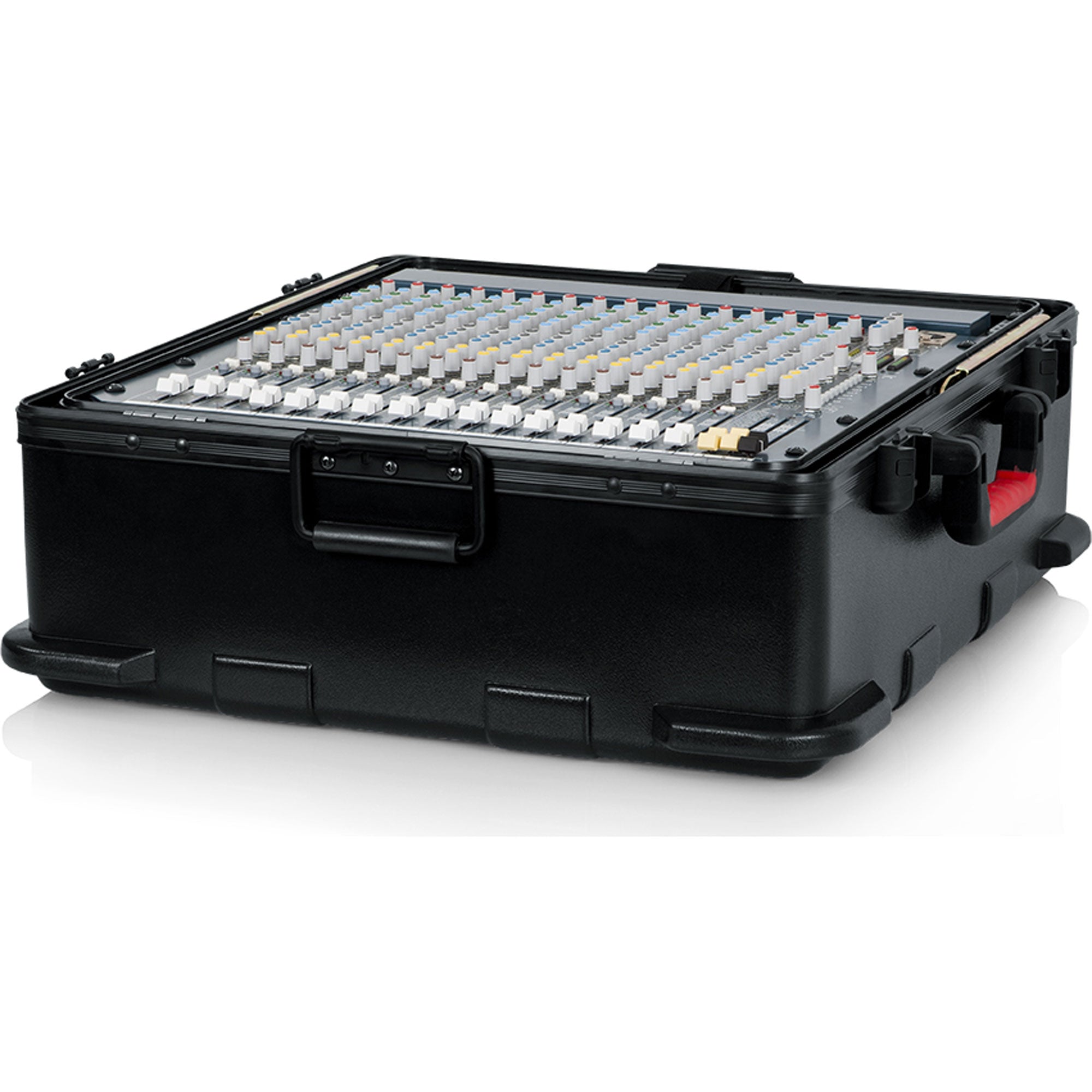 Gator Cases G-MIX-12PU 12U ATA Pop-Up Mixer Case with Roller Blade Wheels and Pull-Out Handle