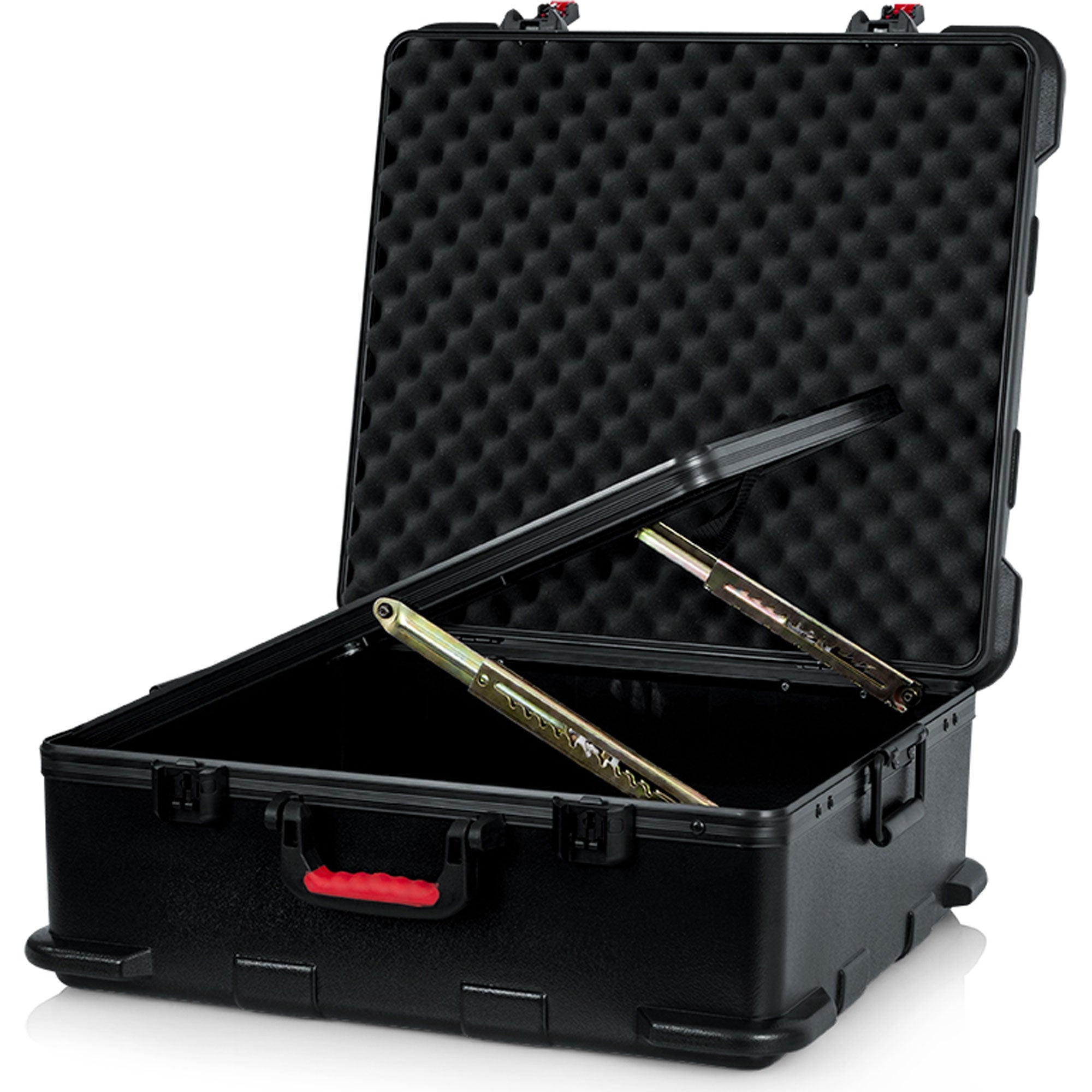 Gator Cases G-MIX-12PU 12U ATA Pop-Up Mixer Case with Roller Blade Wheels and Pull-Out Handle