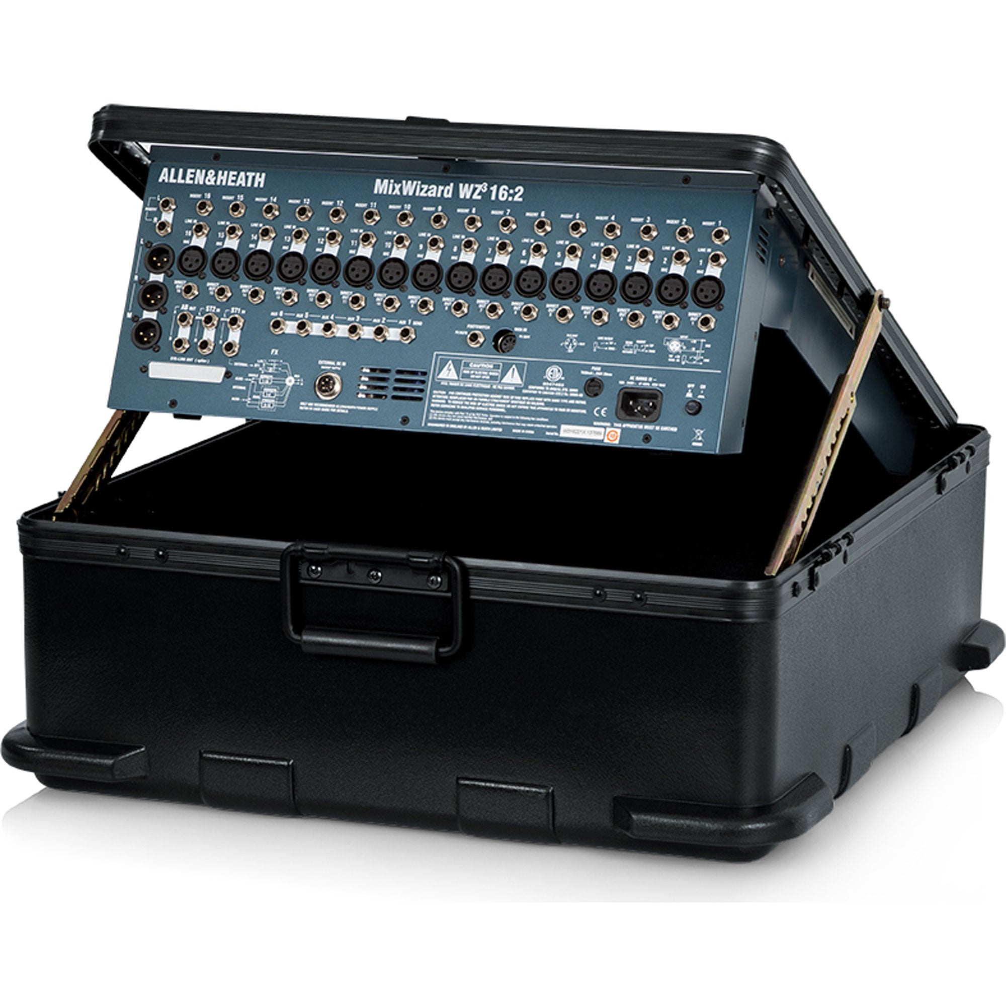 Gator Cases G-MIX-12PU 12U ATA Pop-Up Mixer Case with Roller Blade Wheels and Pull-Out Handle