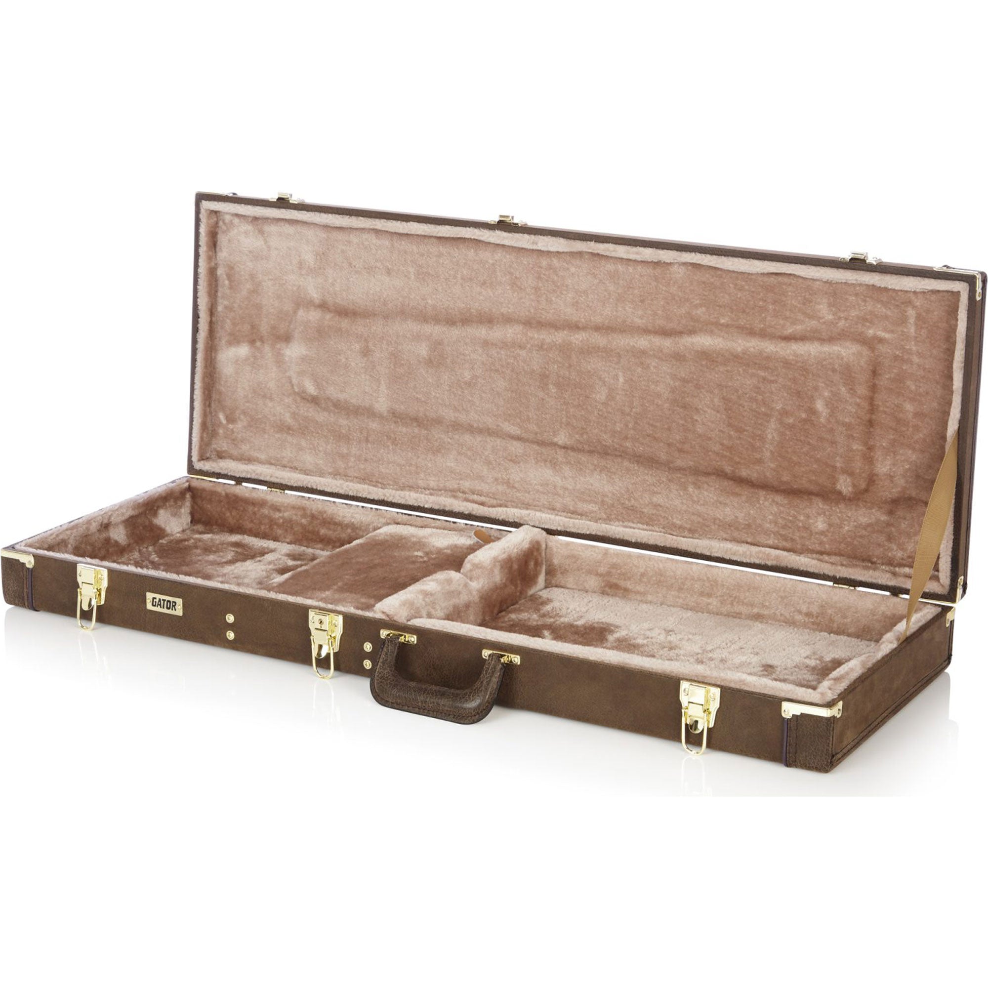 Gator Cases GW-ELECT-VIN Electric Guitar Case, Vintage Brown