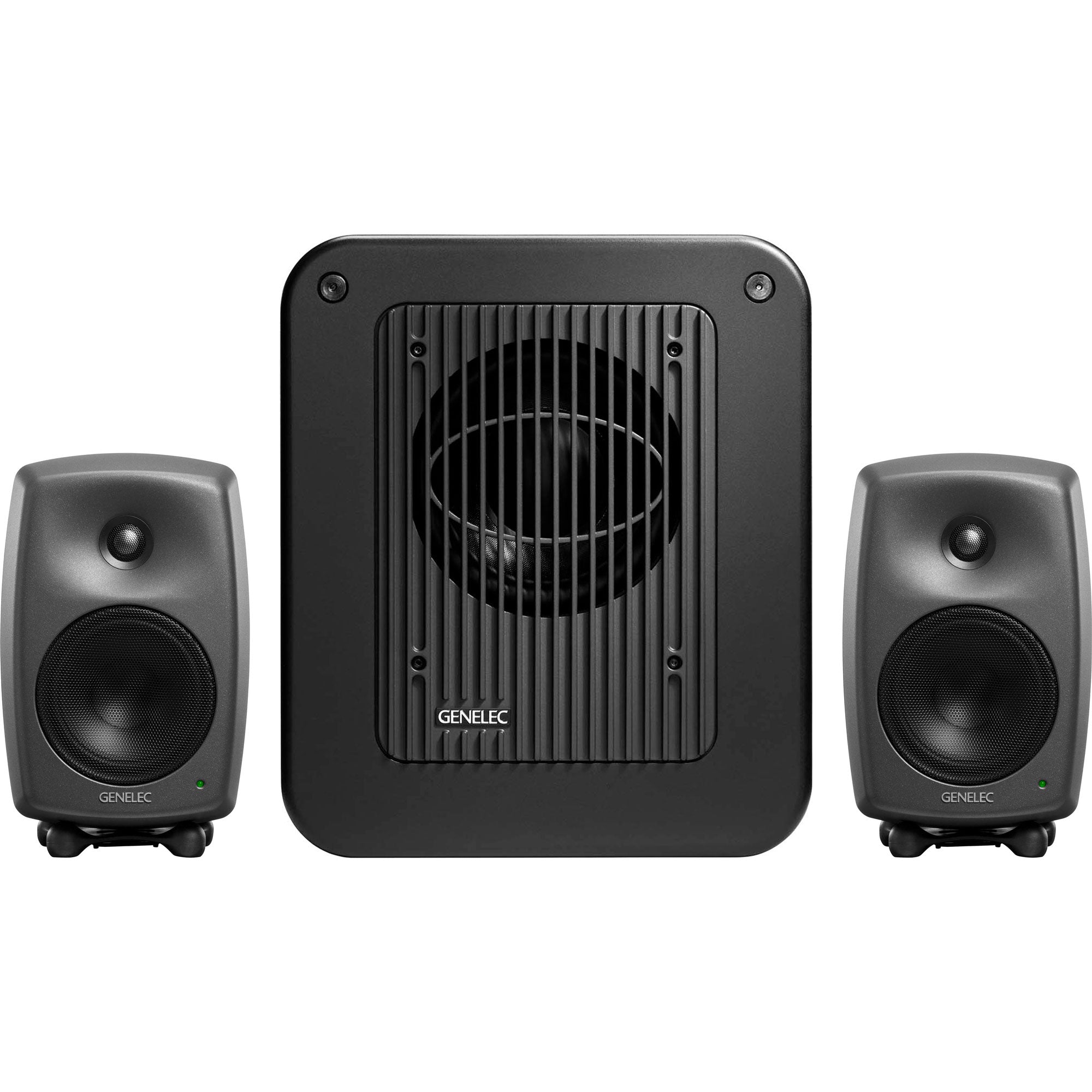 Genelec 8030.LSE Triple Play 5" Active 2.1 Monitoring System with 8" Subwoofer (Dark Grey)