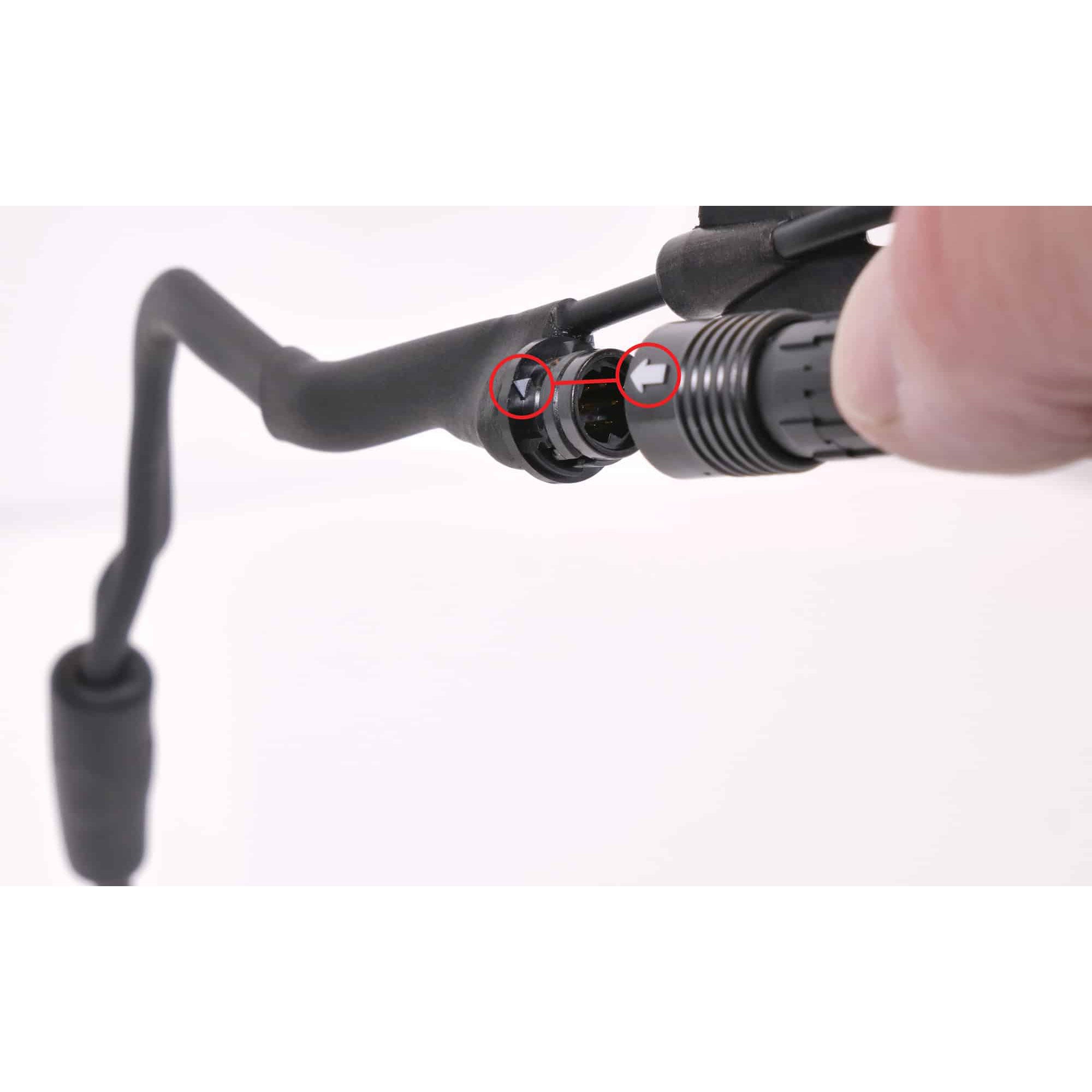 Galaxy Audio H2O7 Heavy Duty Waterproof Fitness Dual Ear Headset Mic (Black, Shure)