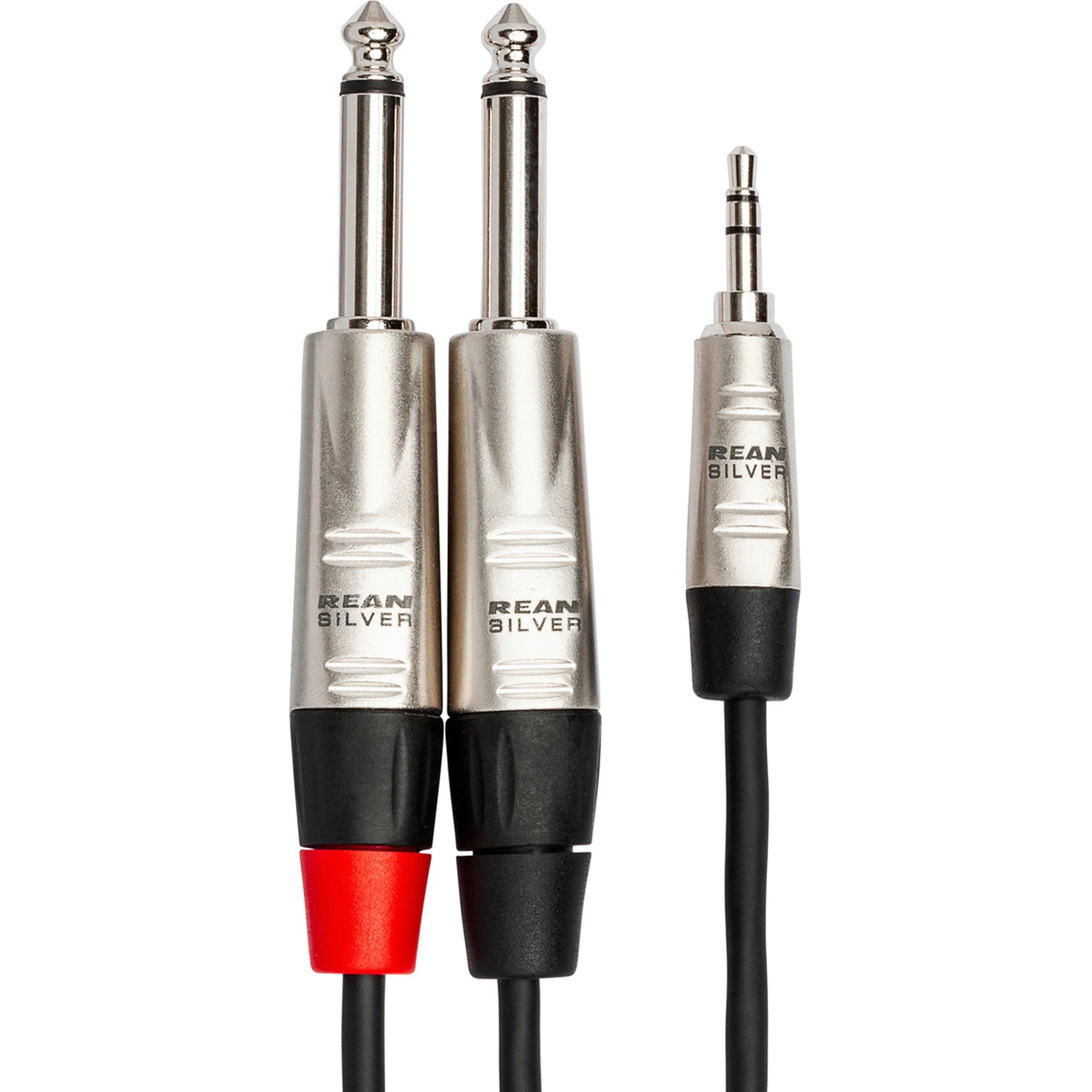 Hosa HMP-006Y REAN 3.5mm TRS to Dual 1/4" TS Pro Stereo Breakout Cable (6')