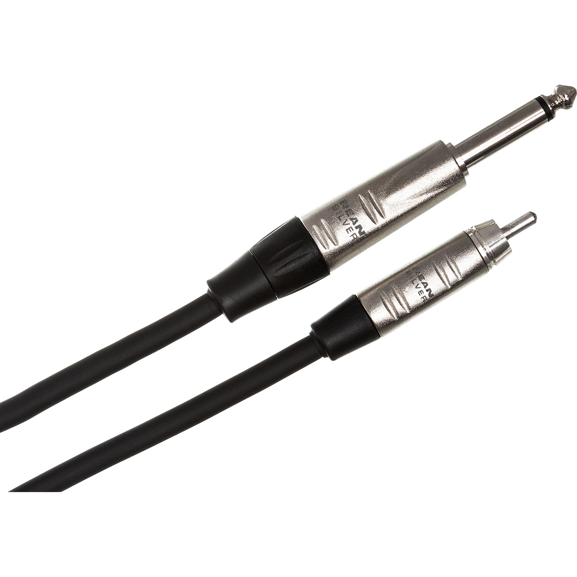 Hosa HPR-010 REAN 1/4" TS to RCA Pro Unbalanced Interconnect Cable (10')