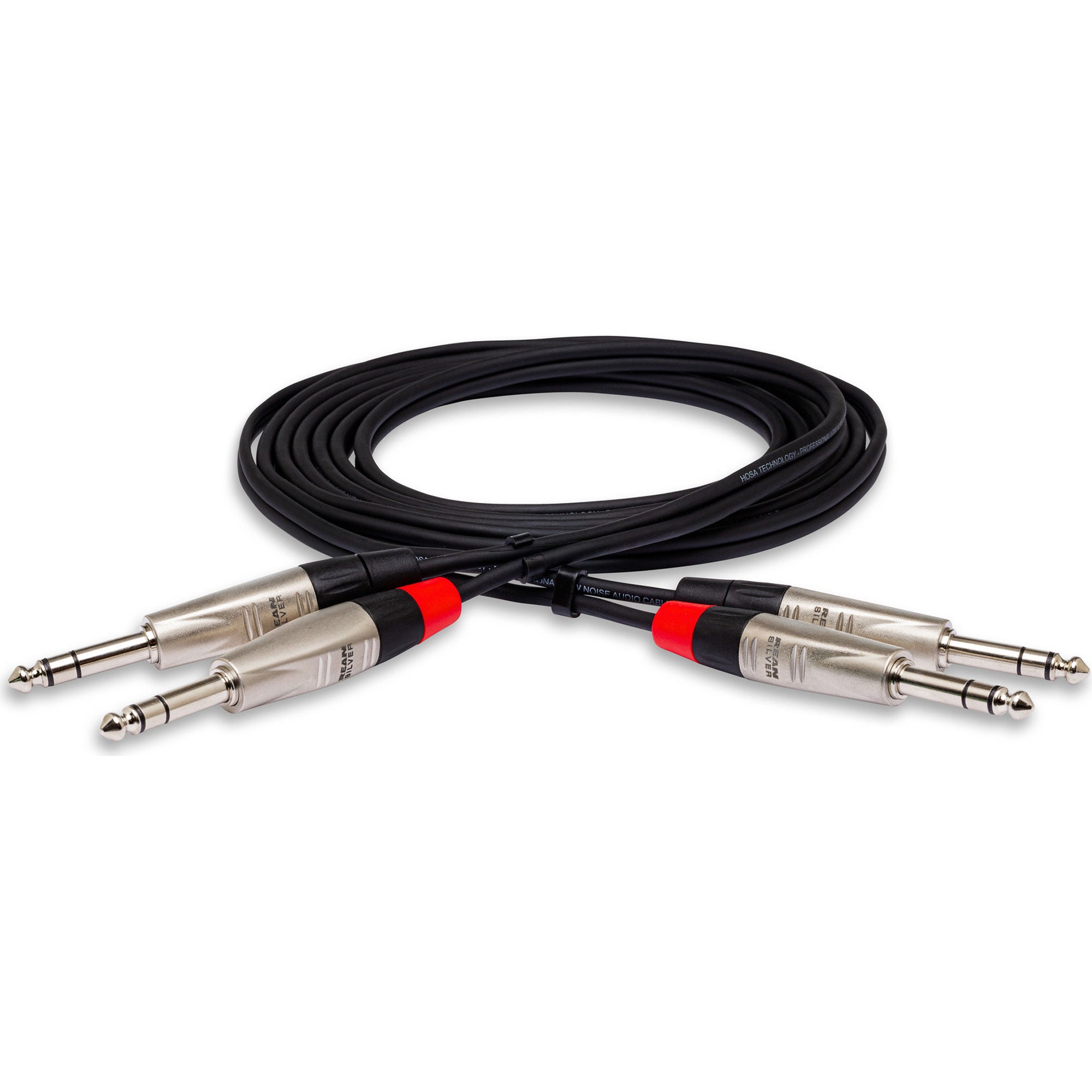 Hosa HSS-005X2 Pro Stereo Balanced Interconnect Cable (5')