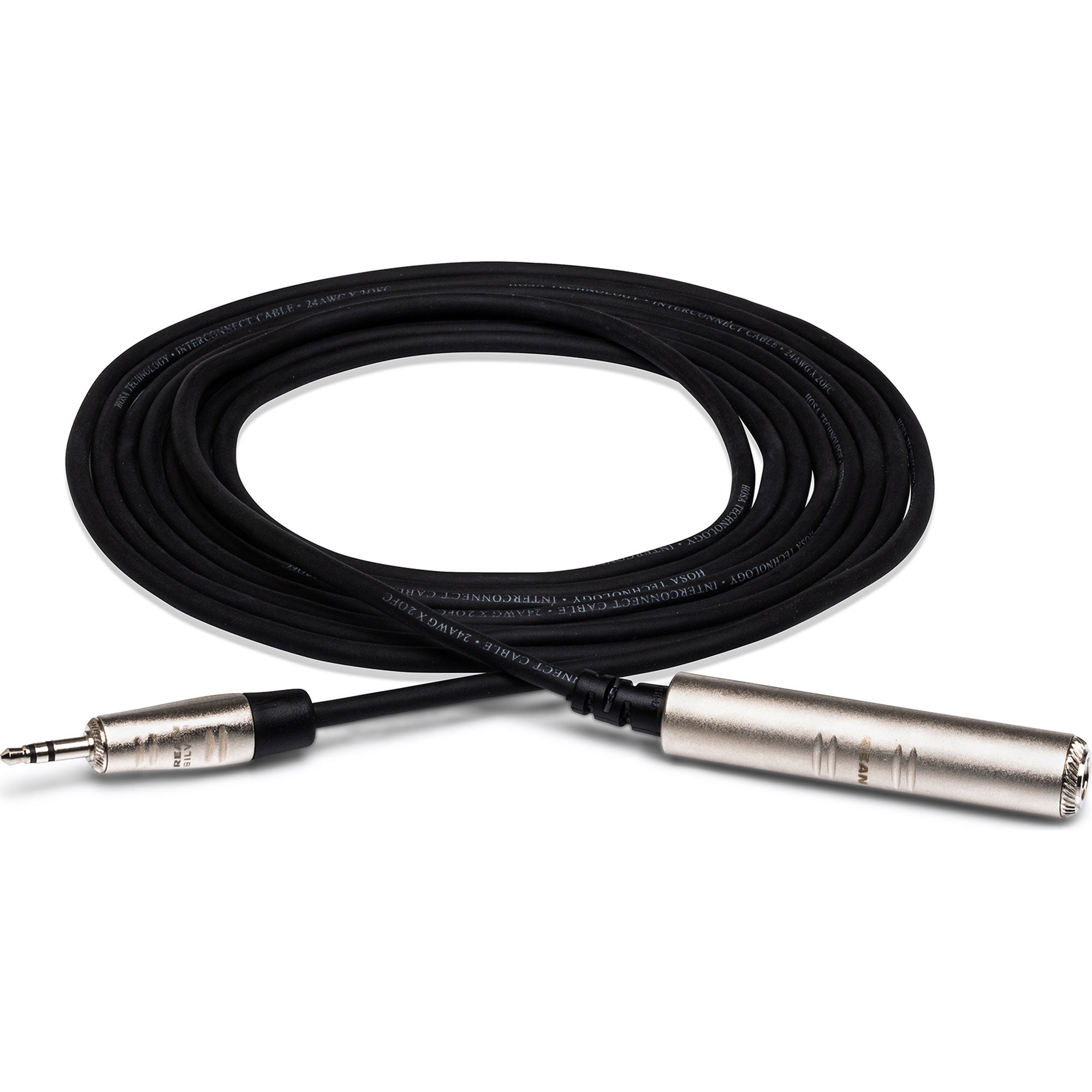 Hosa HXSM-025 REAN 1/4" TRS Female to 3.5mm TRS Male Pro Headphone Adapter Cable (25')