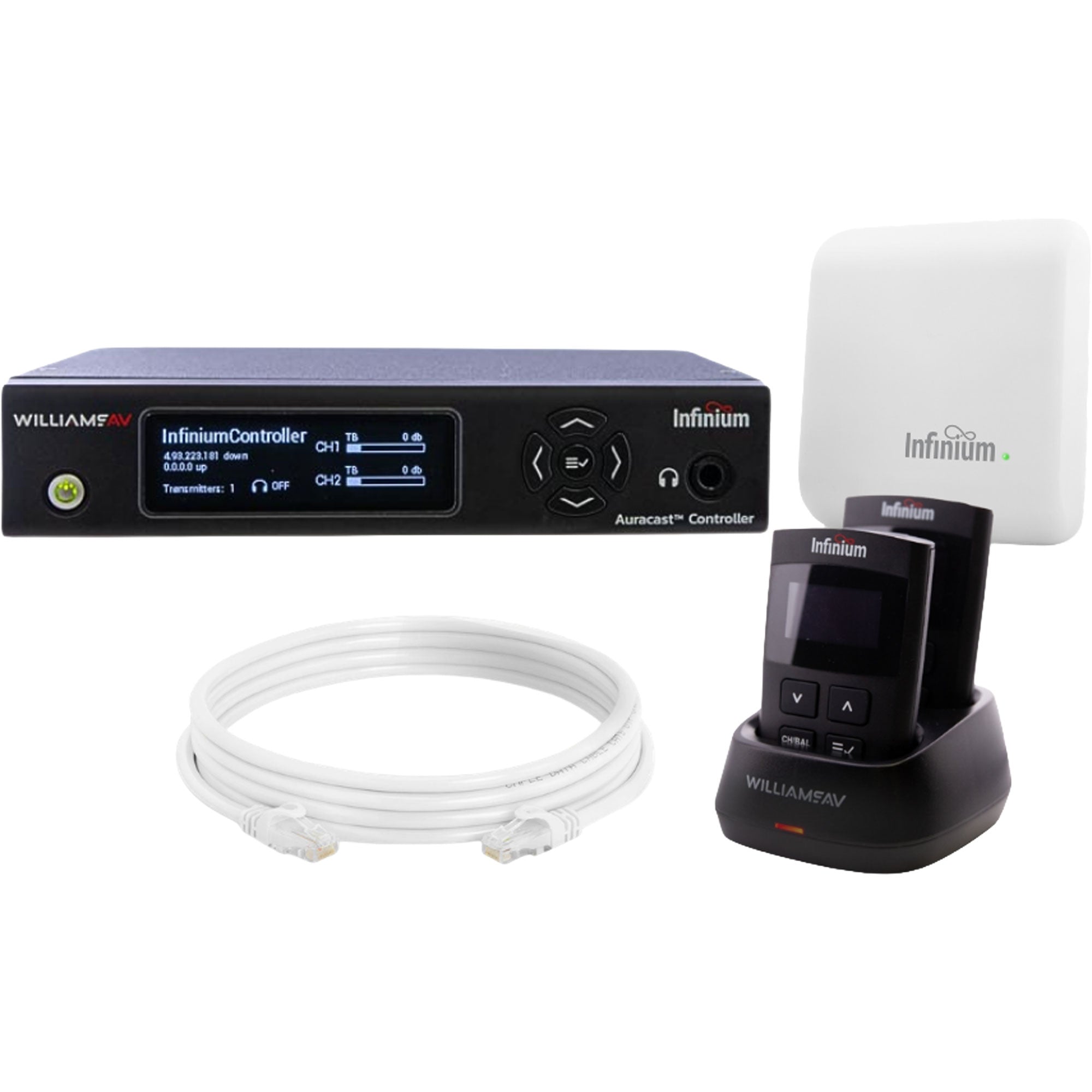 Williams AV BA SYS1 Infinium System Bundle with 2 Receivers, Headphones, and Charger