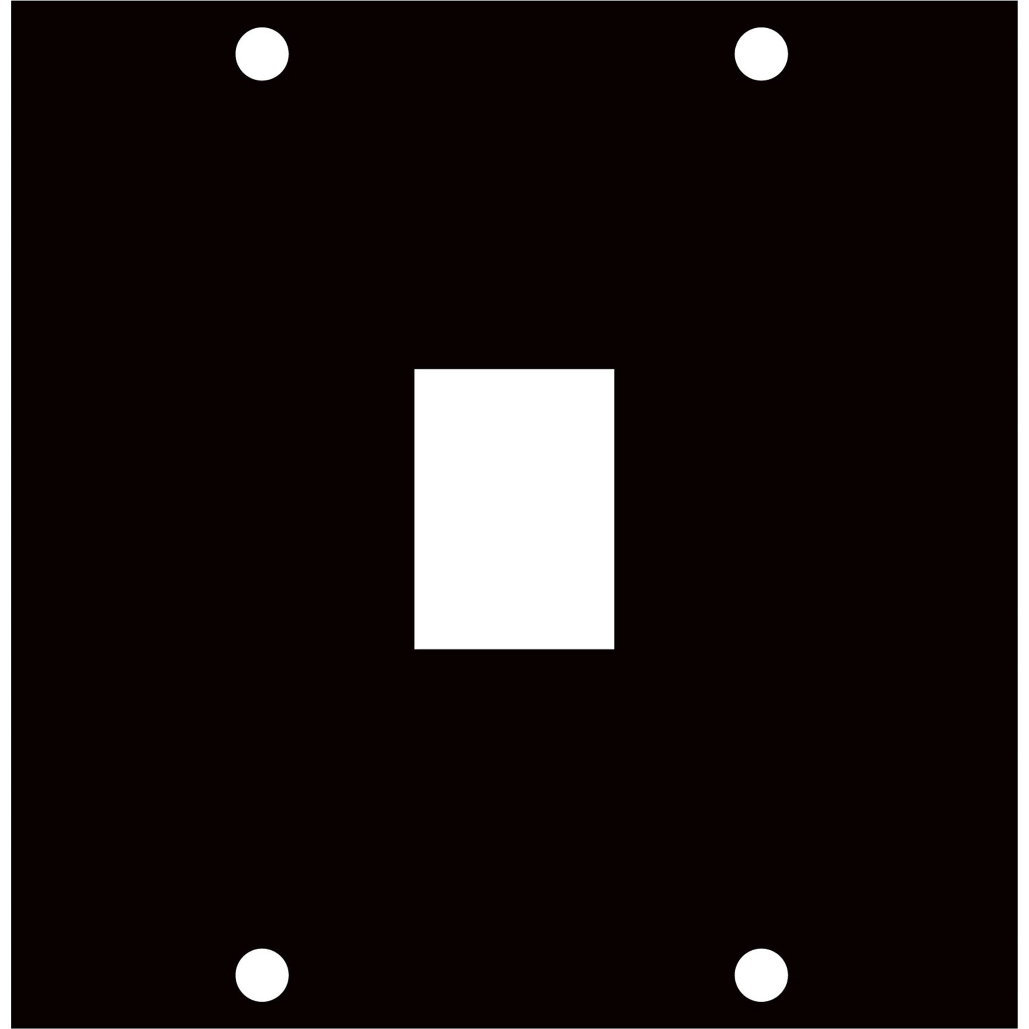 Middle Atlantic UCP-KEY-1 UCP Panel for One Keystone Bezel