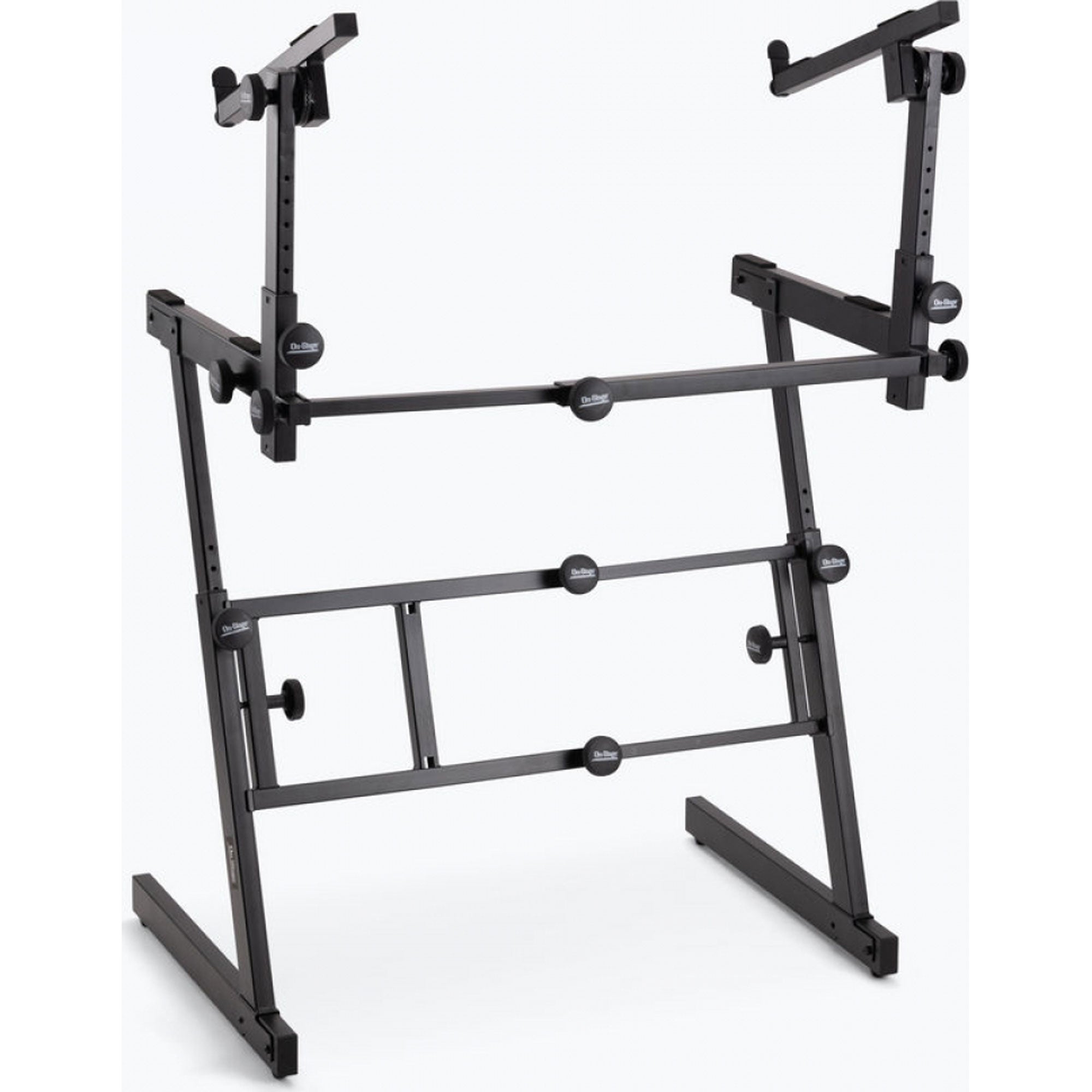 On-Stage KS7365-EJ Heavy Duty Folding-Z Two-Tier Keyboard Stand