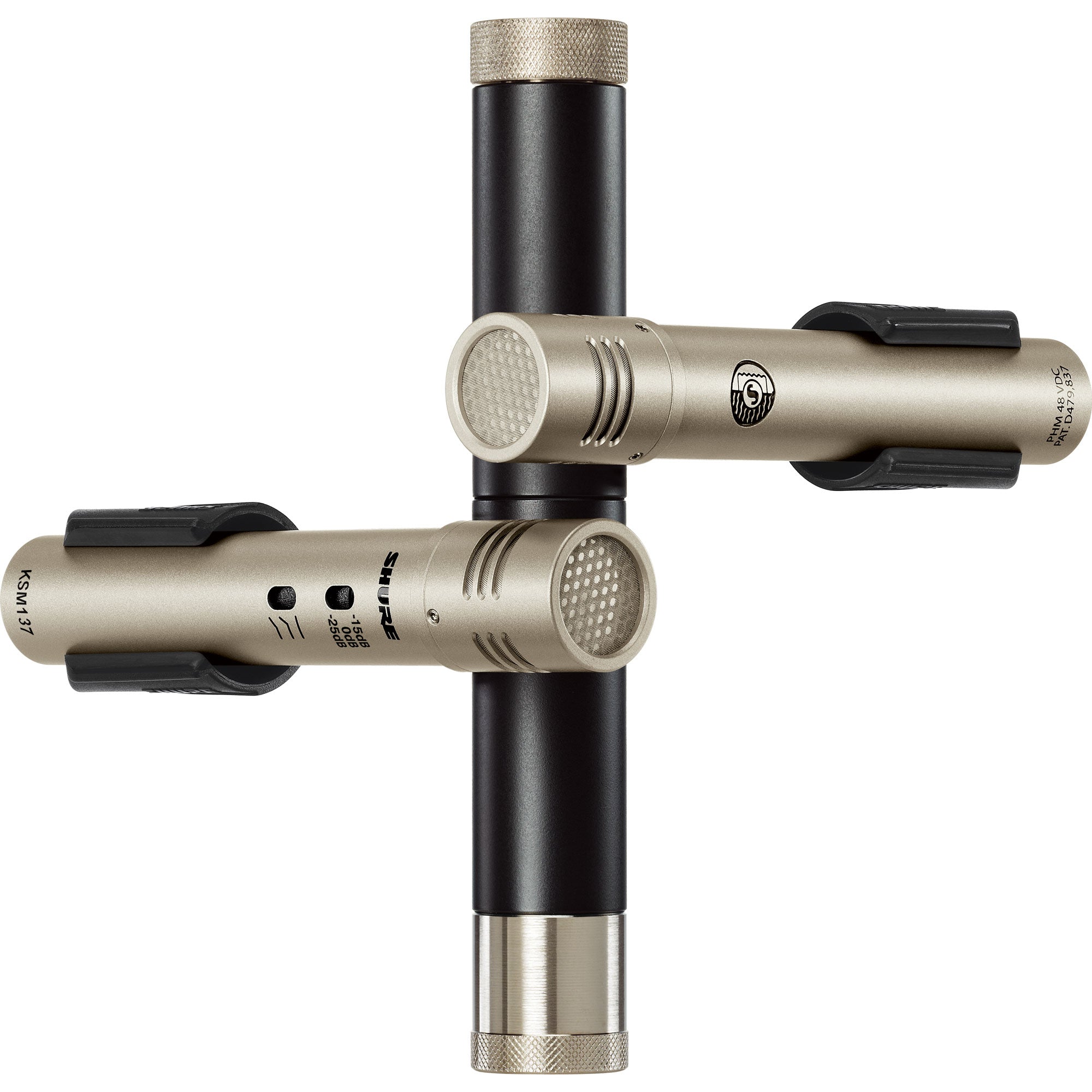 Shure KSM137 Stereo Pair of Cardioid Condenser Studio Microphones