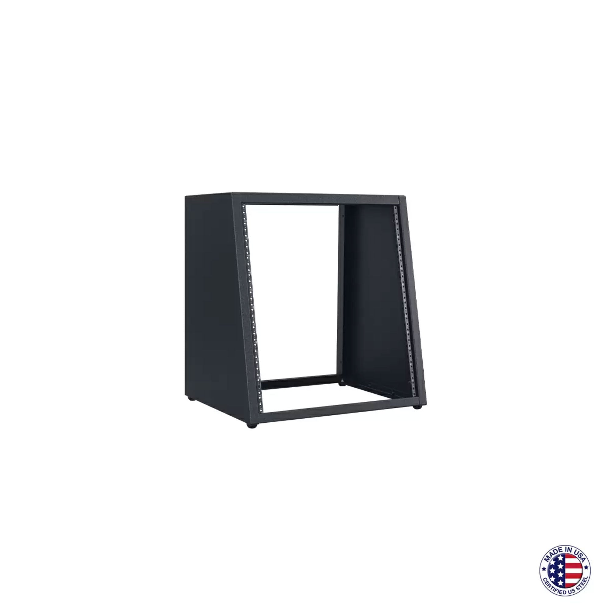 Lowell LDSR-1218 Desktop Rack with Sloped Front (12U, 18" Deep)