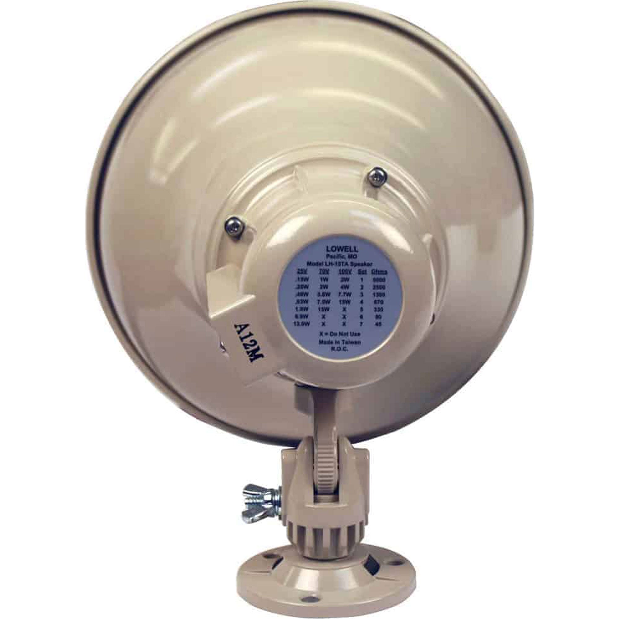 Lowell LH-15TA 15W Re-entrant Horn with Transformer, Enclosure and Bracket (8 Pack)