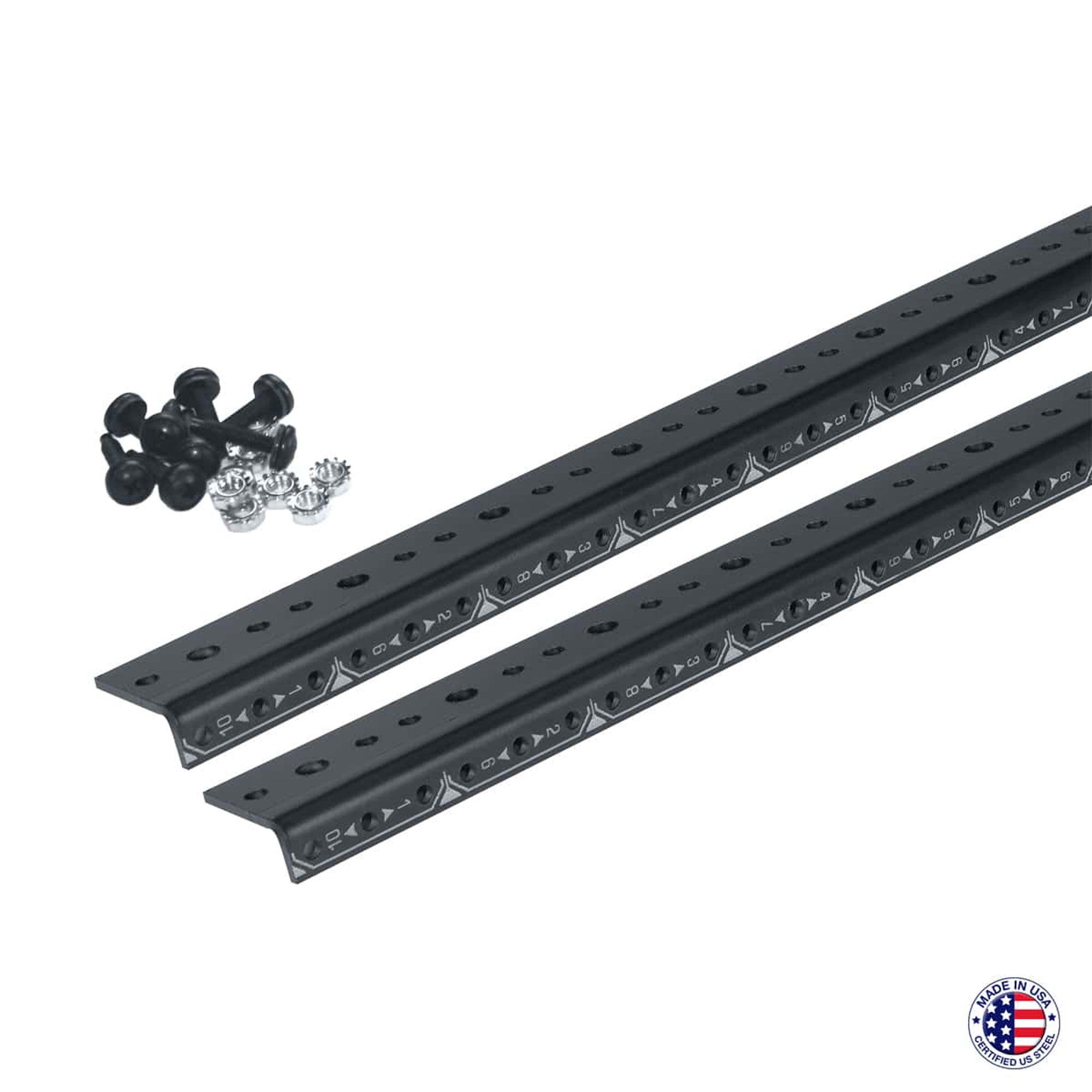 Lowell LLR-RRT-10 Rails for LLR Series Racks (10U)