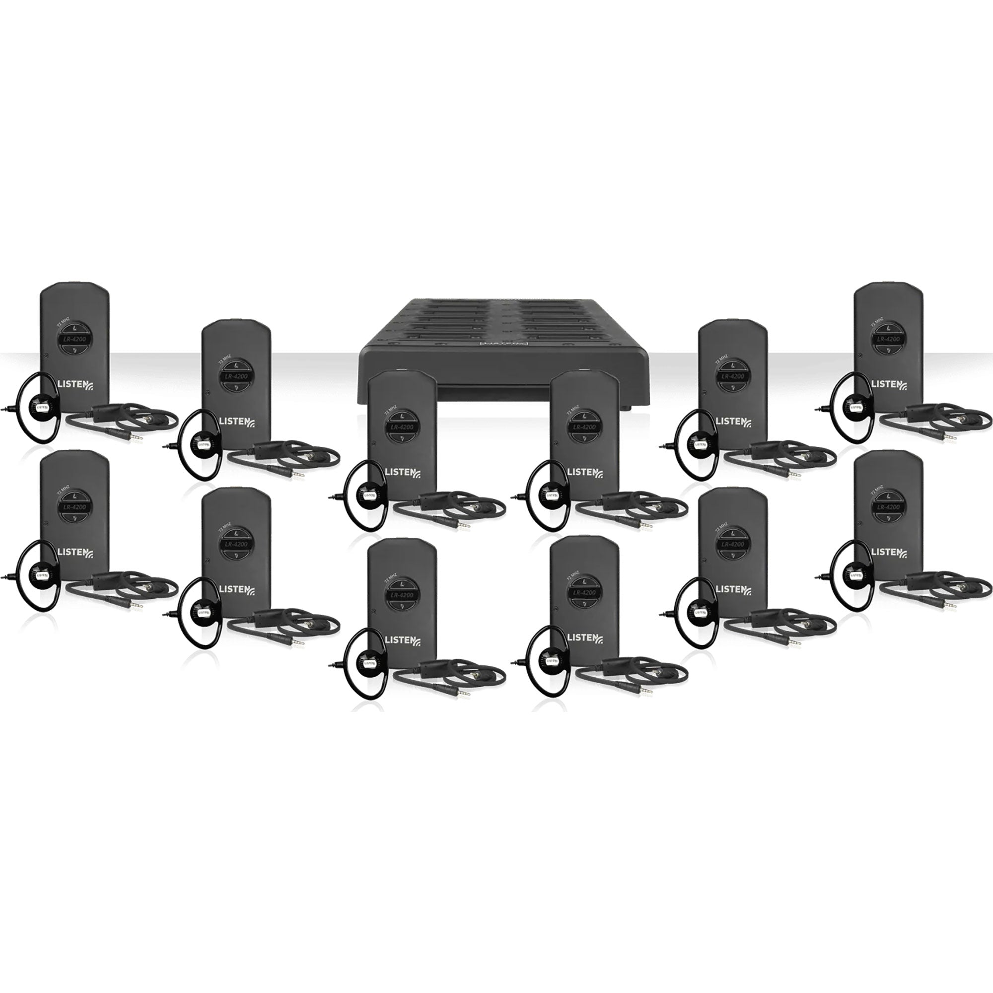 Listen Technologies LP-41-072-01 Intelligent DSP RF Receiver 12-Pack (72 MHz)