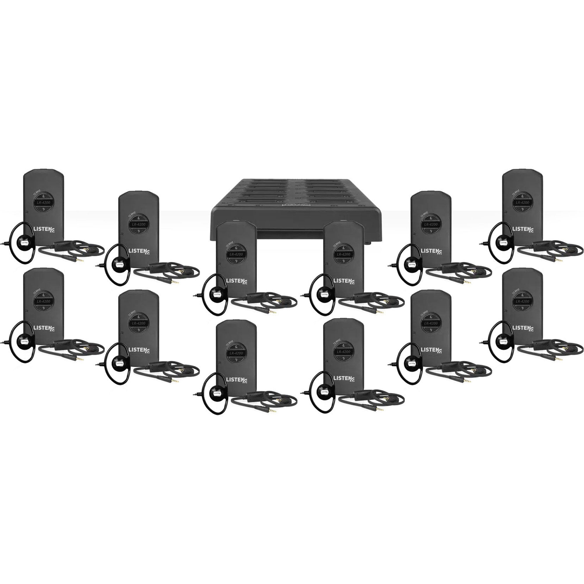 Listen Technologies LP-41-072-01 Intelligent DSP RF Receiver 12-Pack (72 MHz)