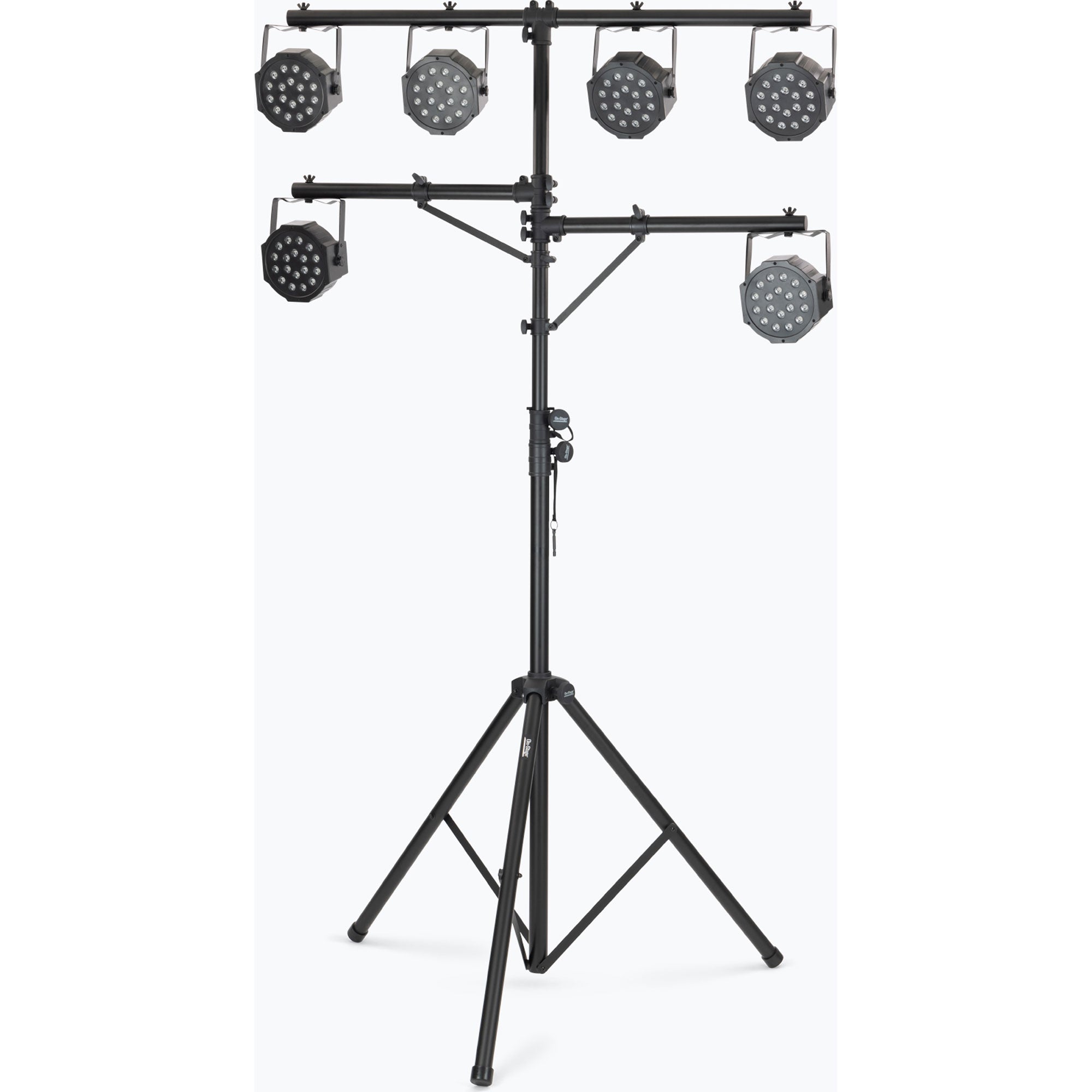 On-Stage LS7720BLT Lighting Stand with Side Bars (Black, 10.5')