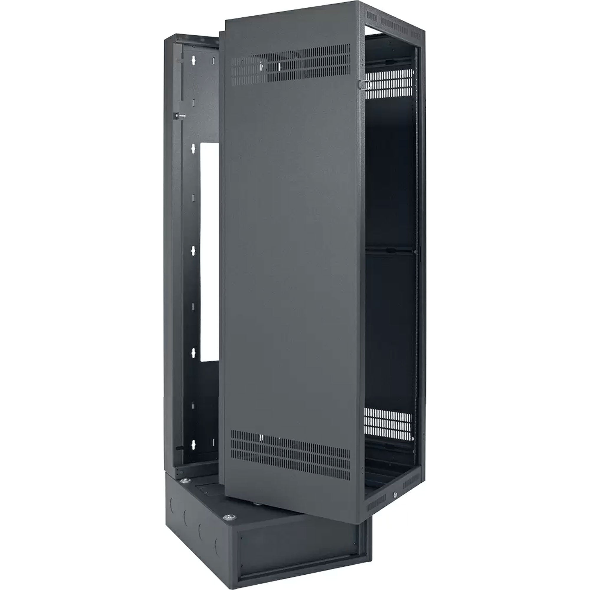 Lowell LWBR-4028 Wall Rack with Base (40U, 28" Deep)