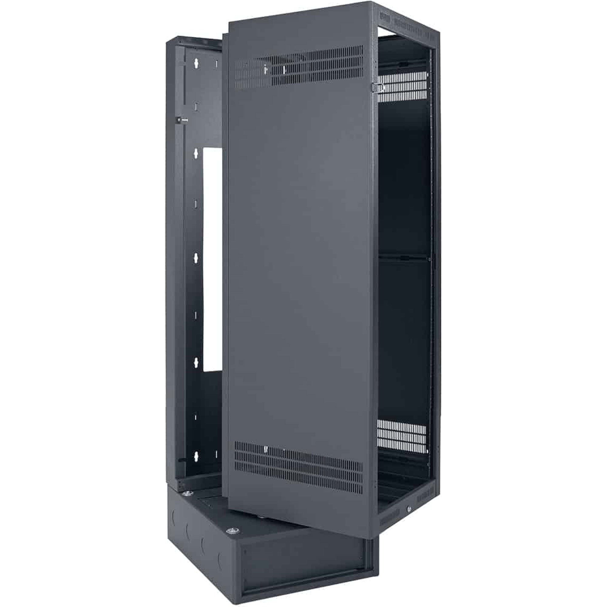 Lowell LWBR-4032 Wall Rack with Base (40U, 32" Deep)