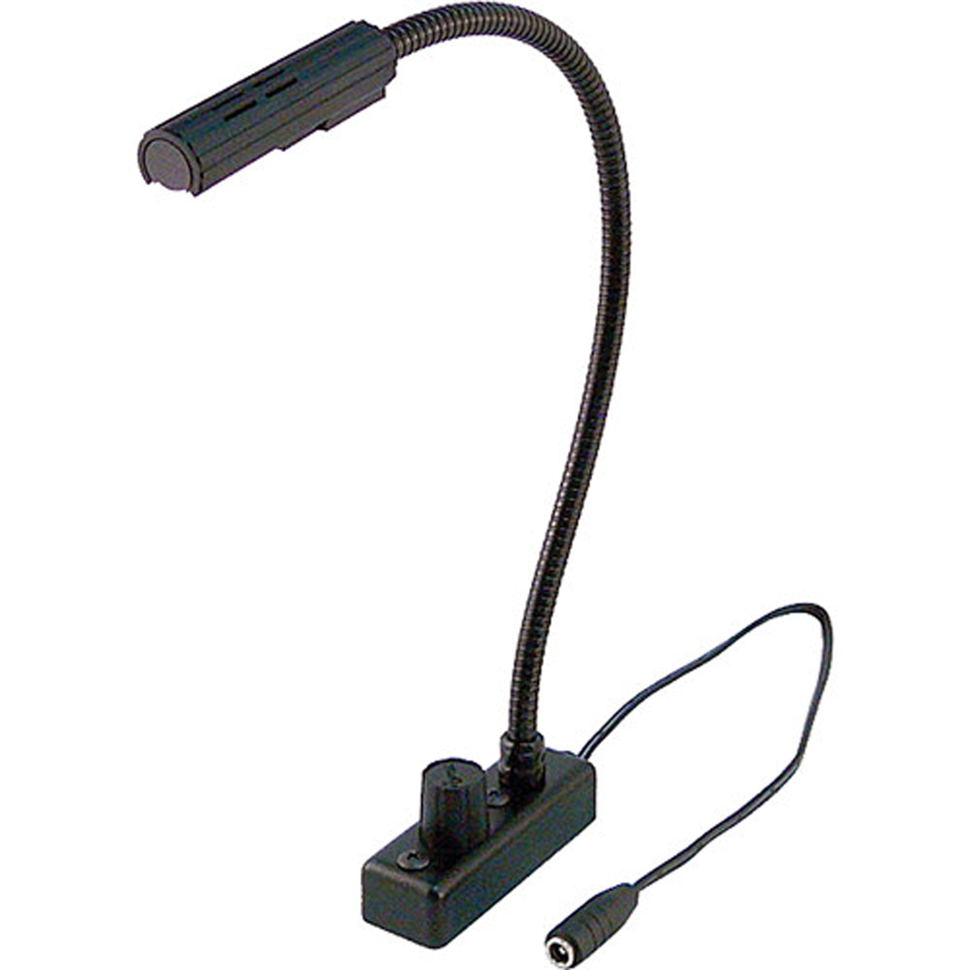 Littlite CC-TE12-LED Task Light, Top Mount Gooseneck, End Mount Cord & US Power Supply (12")