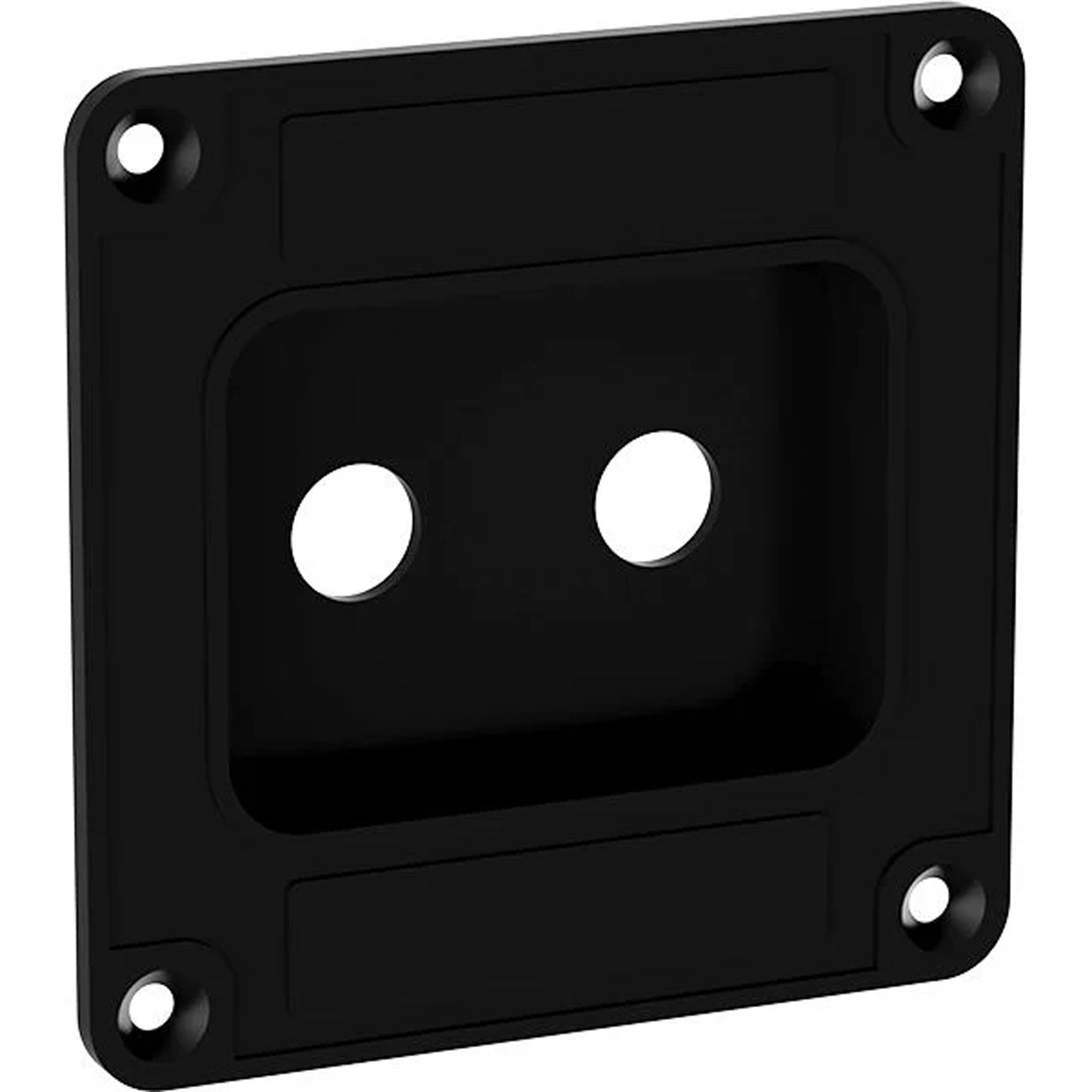 Penn Elcom M1500 Speaker Cabinet Recessed Dish for Two 1/4" Jacks (Black)