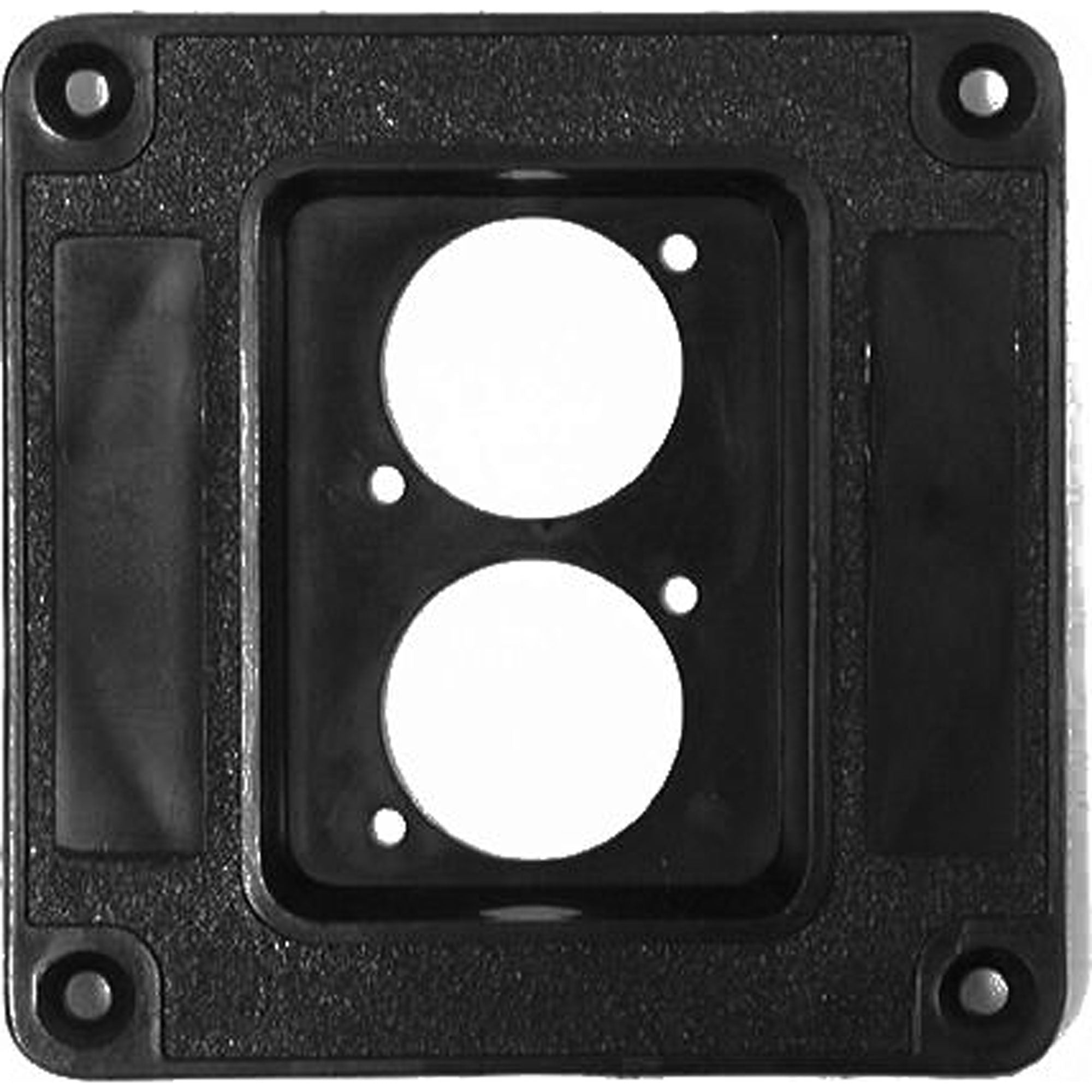 Penn Elcom M1504 Speaker Cabinet Recessed Dish for Two Neutrik D-Series (Black)