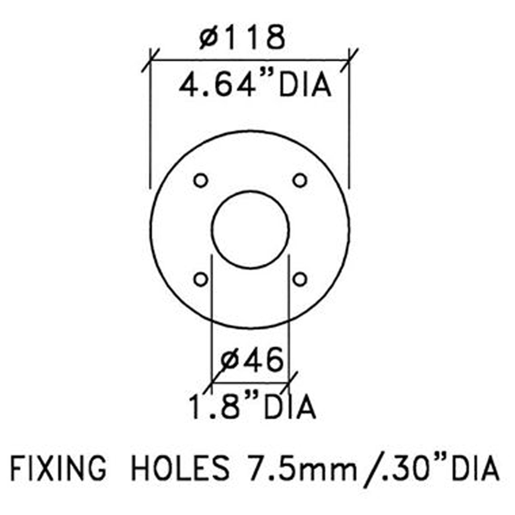 Penn Elcom M1551/BP Backplate for M1551/M1552 Steel Top Hats