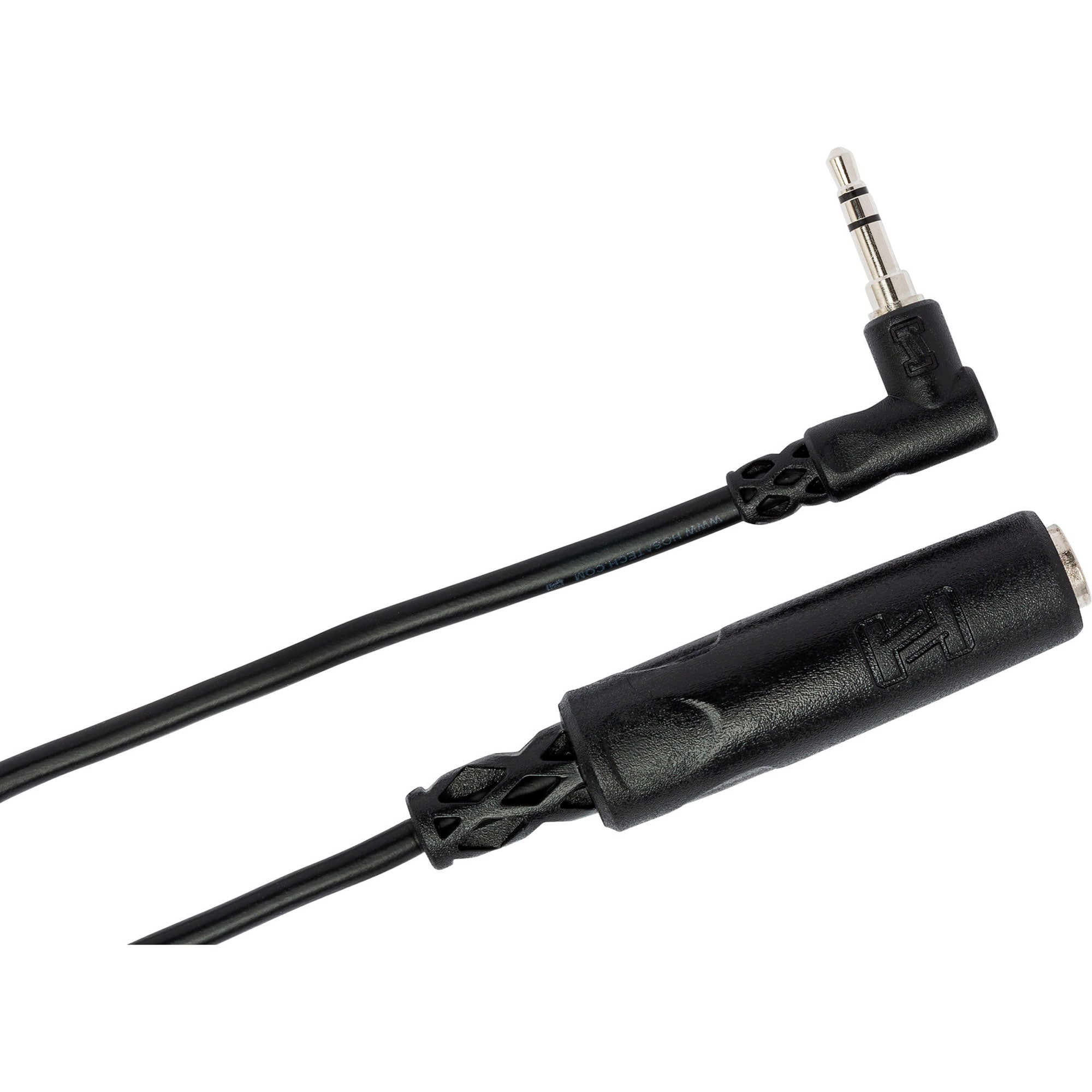 Hosa MHE-100.5 Female 1/4" TRS to Right-Angle Male 3.5mm TRS Headphone Adapter