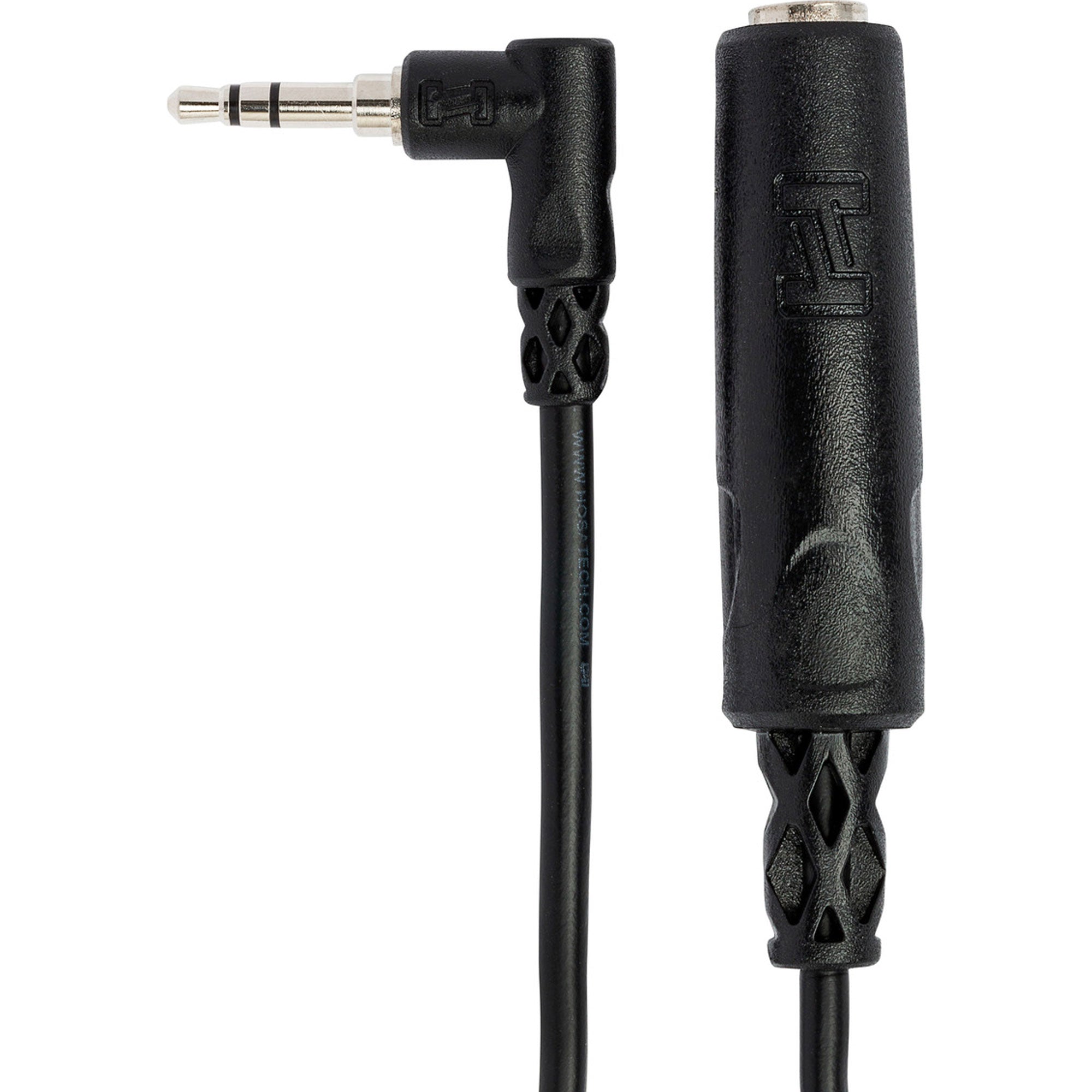 Hosa MHE-100.5 Female 1/4" TRS to Right-Angle Male 3.5mm TRS Headphone Adapter