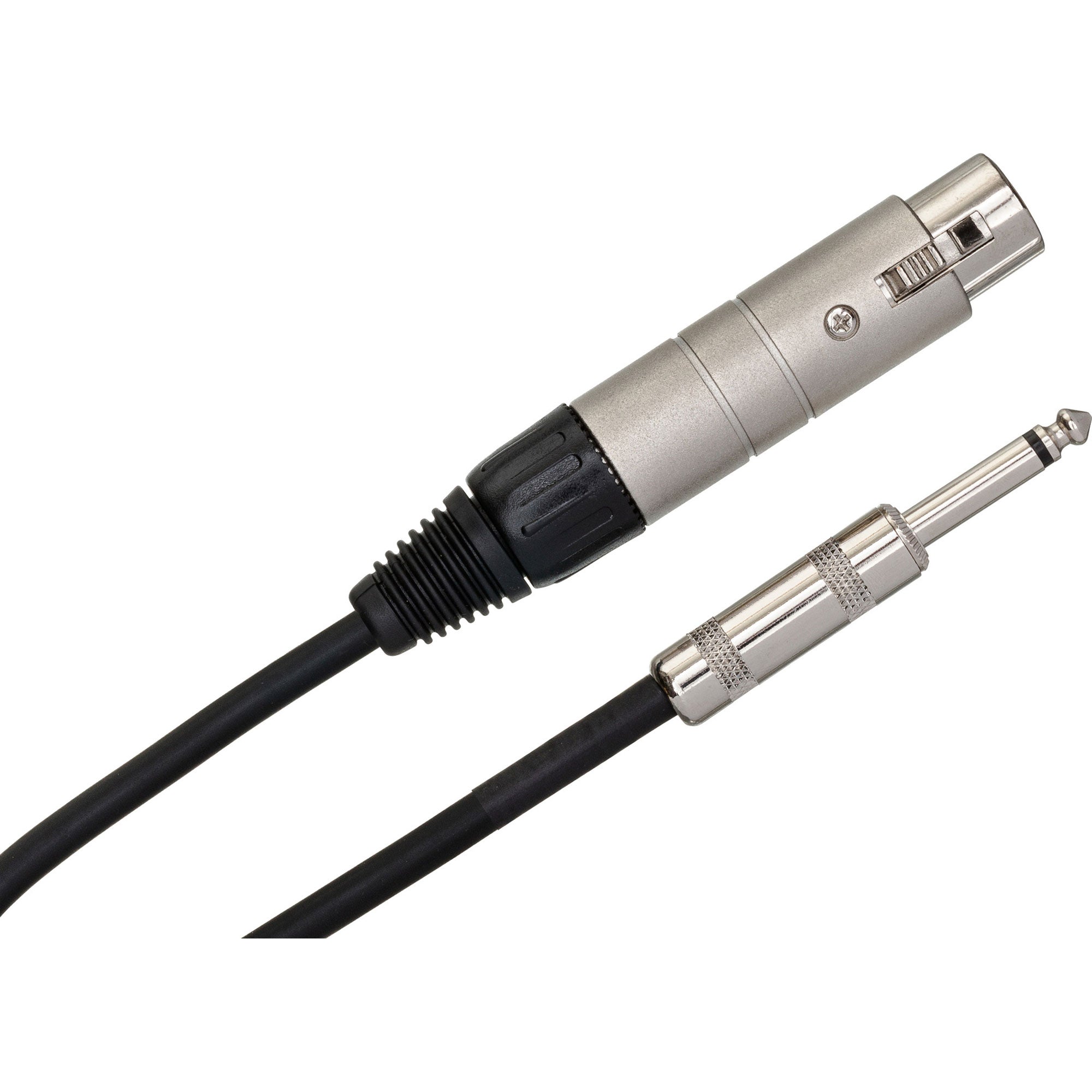 Hosa MIT-176 XLR Female to 1/4" TS Male Impedance Transformer Cable (6")