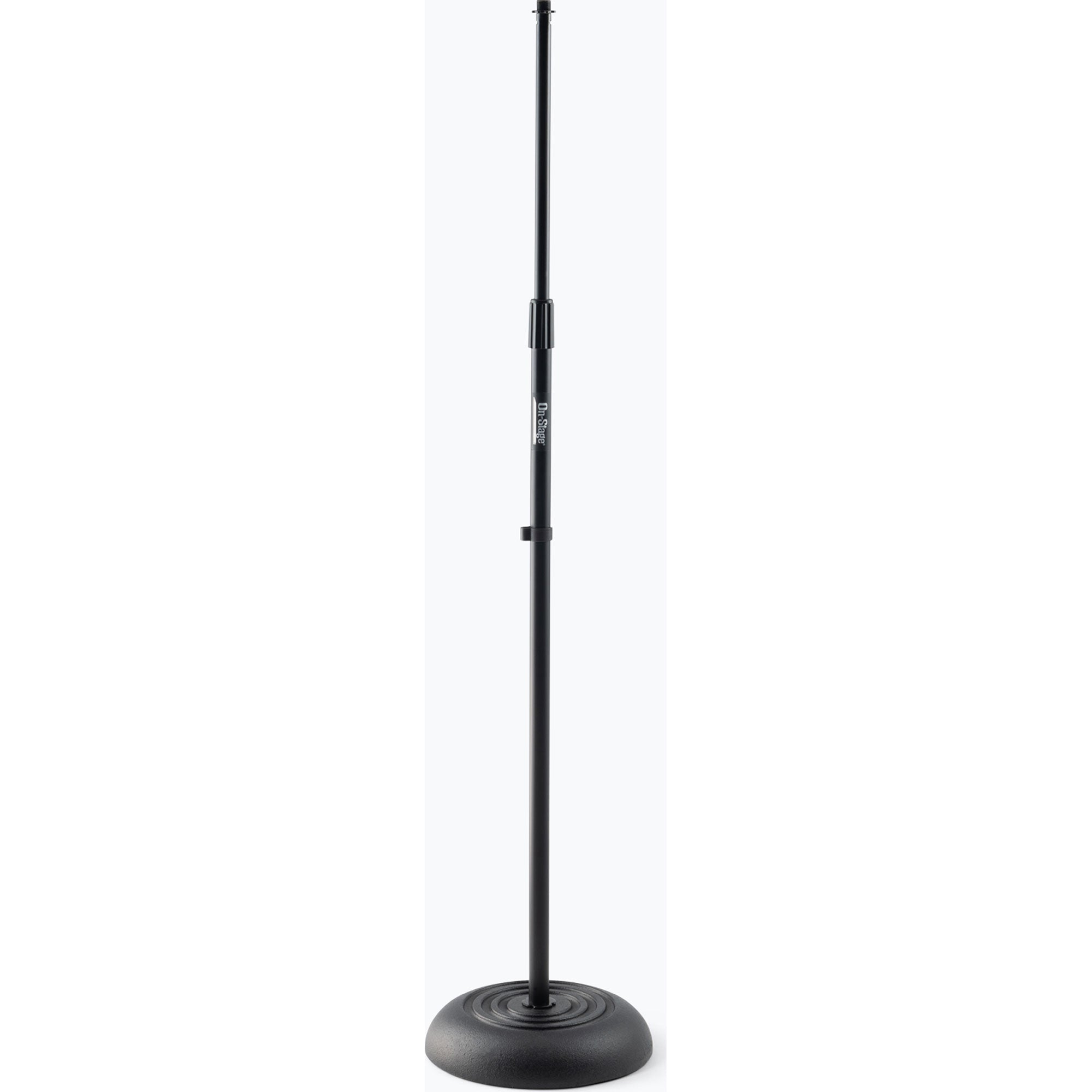 On-Stage MS7201B Round Base Microphone Stand (Black)