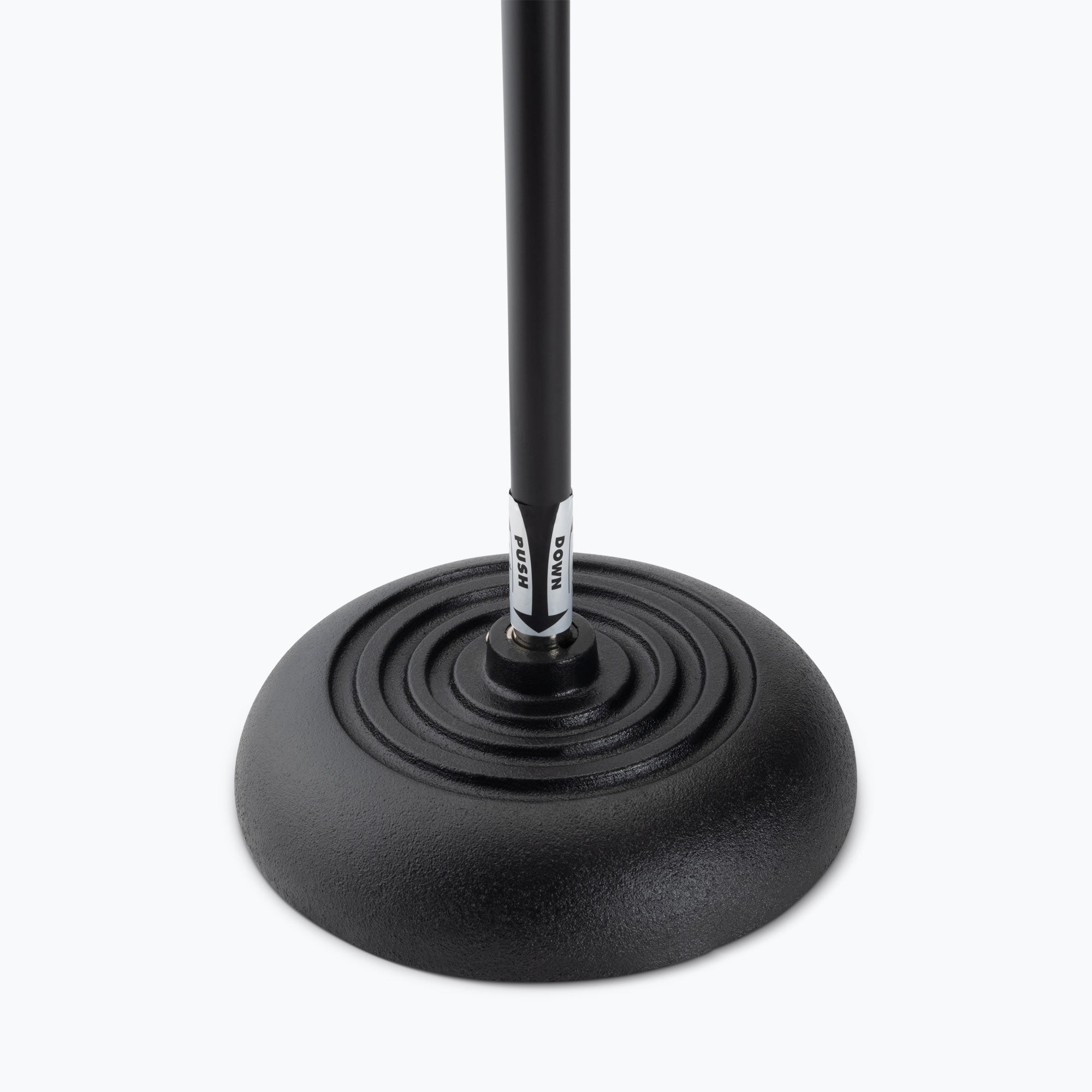 On-Stage MS7201QTR Round Base Quarter-Turn Microphone Stand (Black)