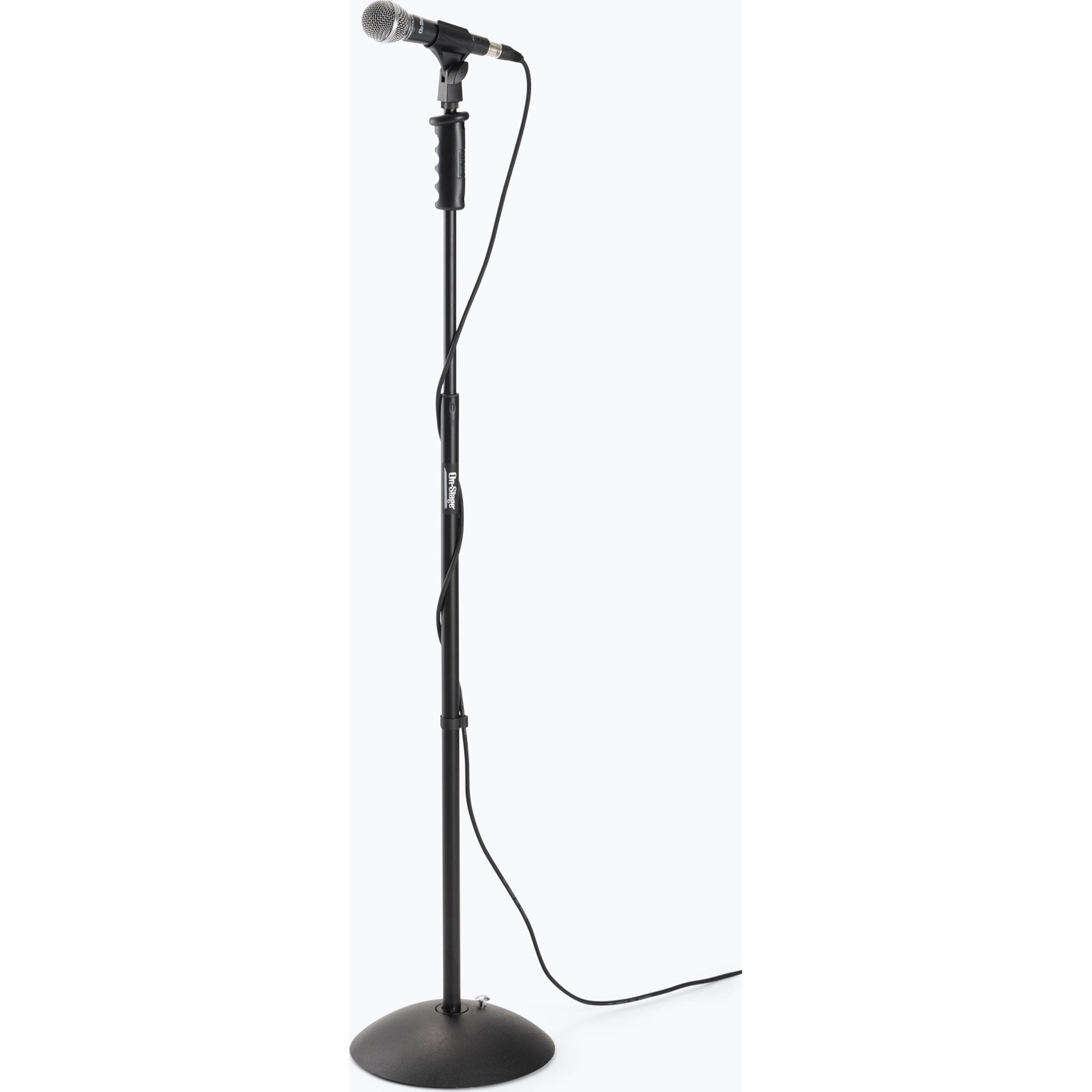 On-Stage MS7255PG ProGrip Dome Base Microphone Stand (Black)