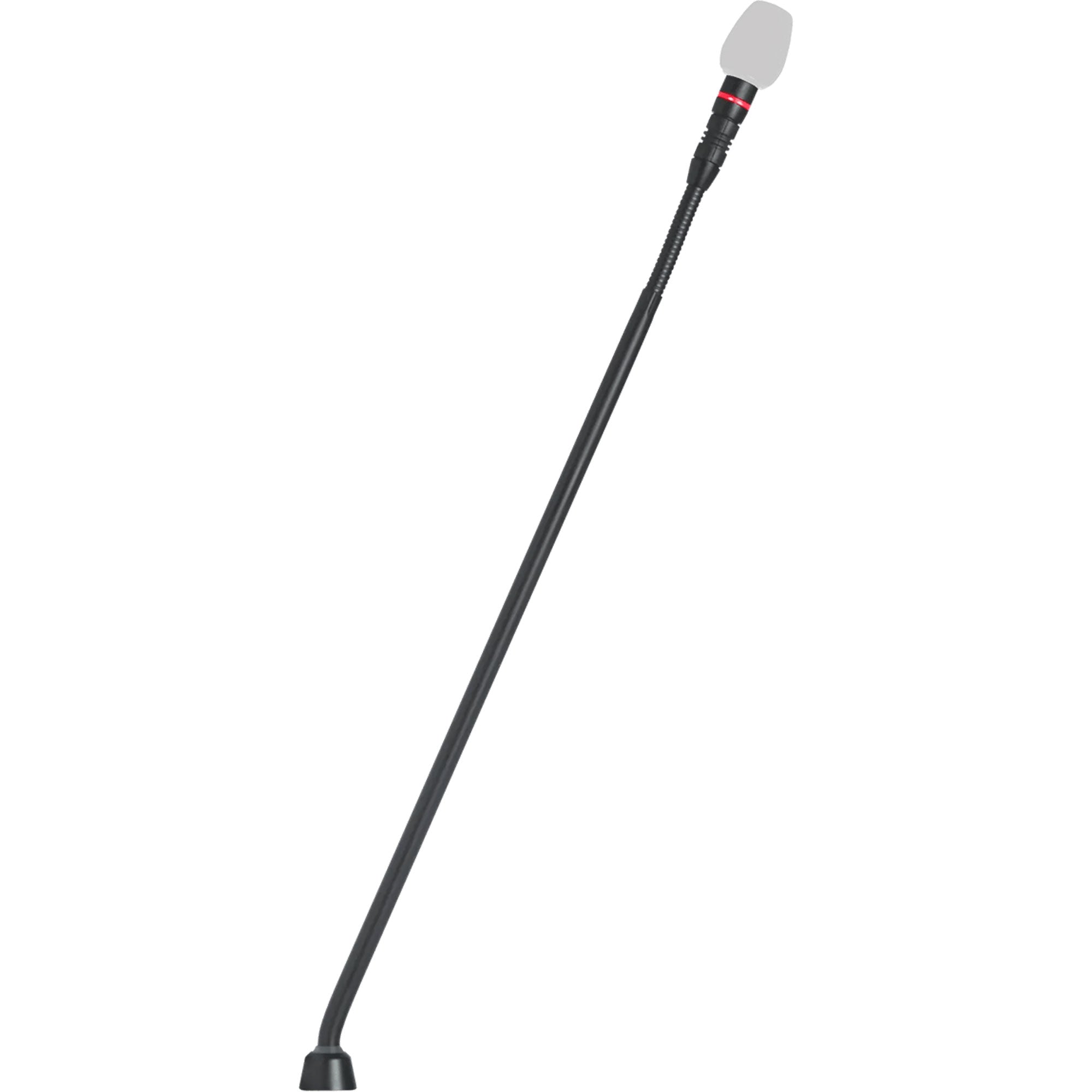 Shure MX415RLP/N 15" Gooseneck Mic with LED Ring, No Preamp (Black, No Capsule)