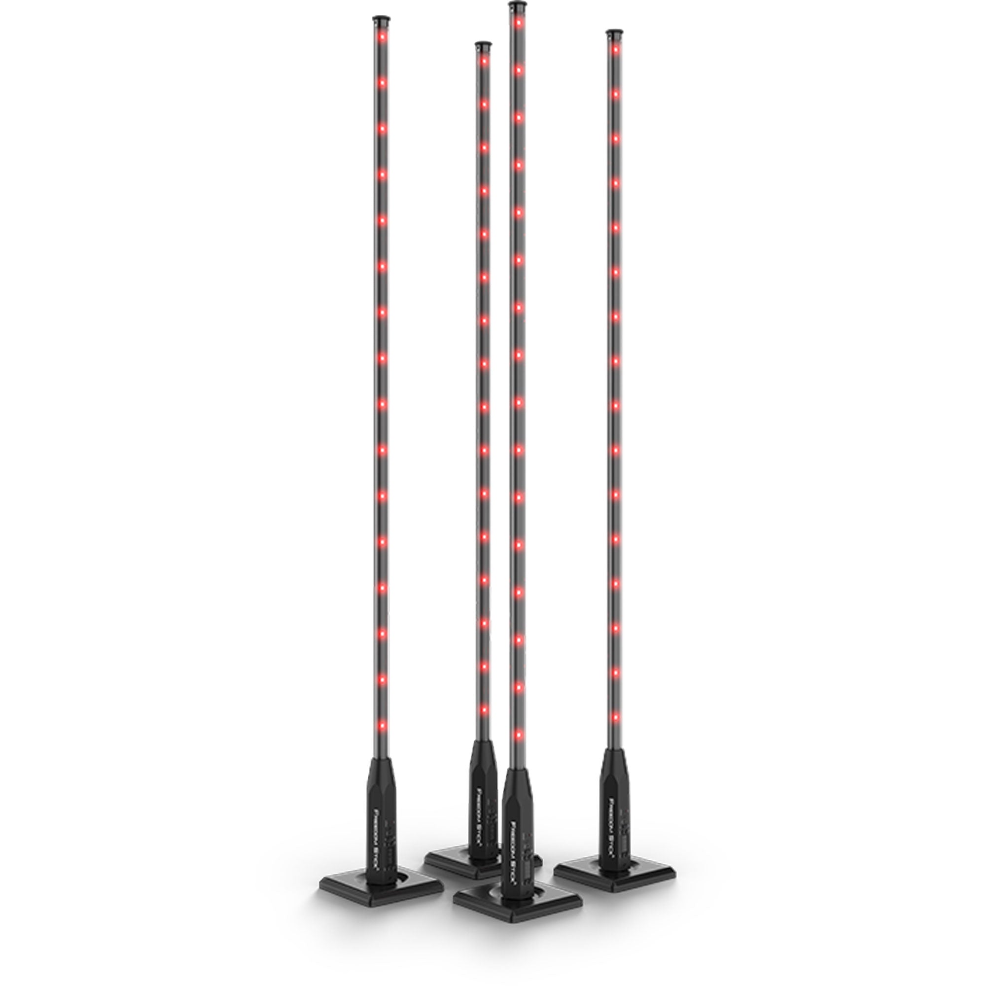 Chauvet DJ Freedom Stick X4 Battery-Powered RGB LED Tube Lighting Kit with Stands & Case (4 Pack)