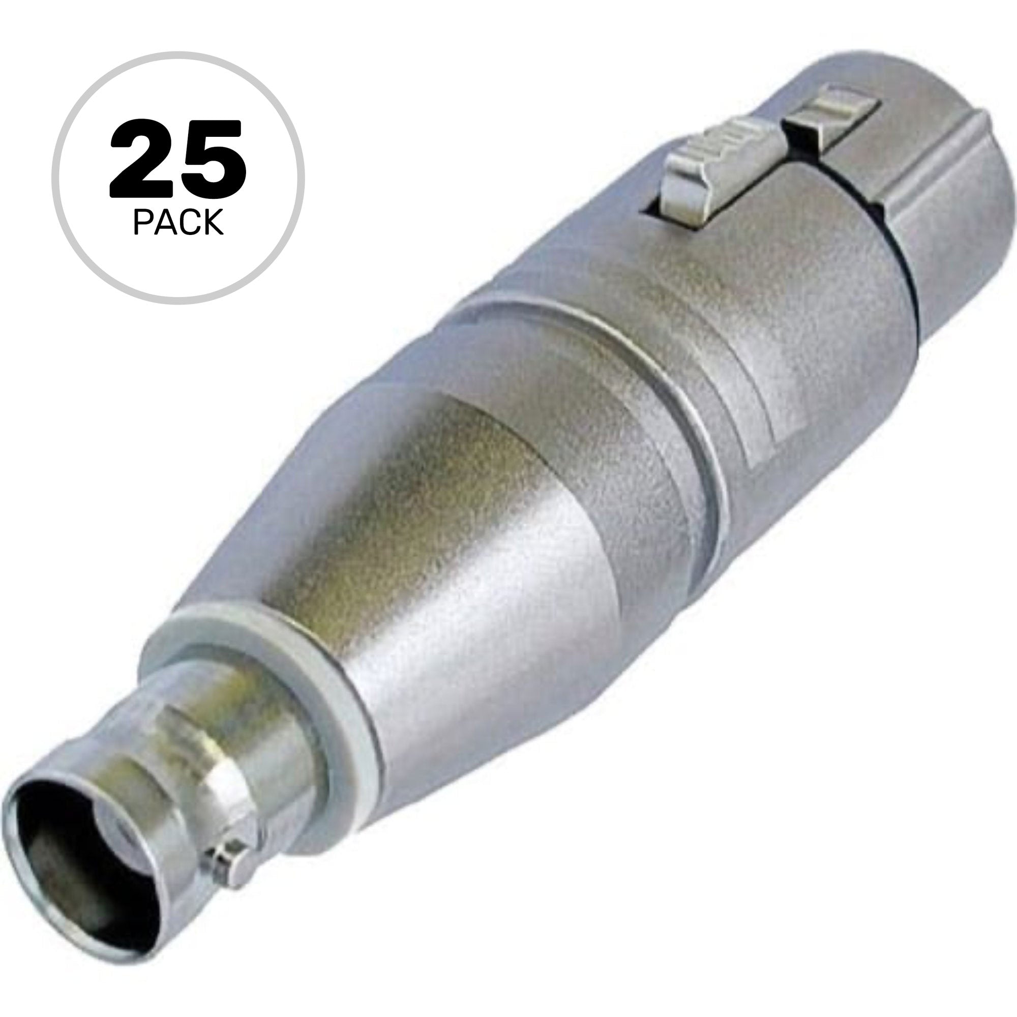 Neutrik NA2FBNC 3-Pin XLR Female to BNC Female Adapter (Box of 25)