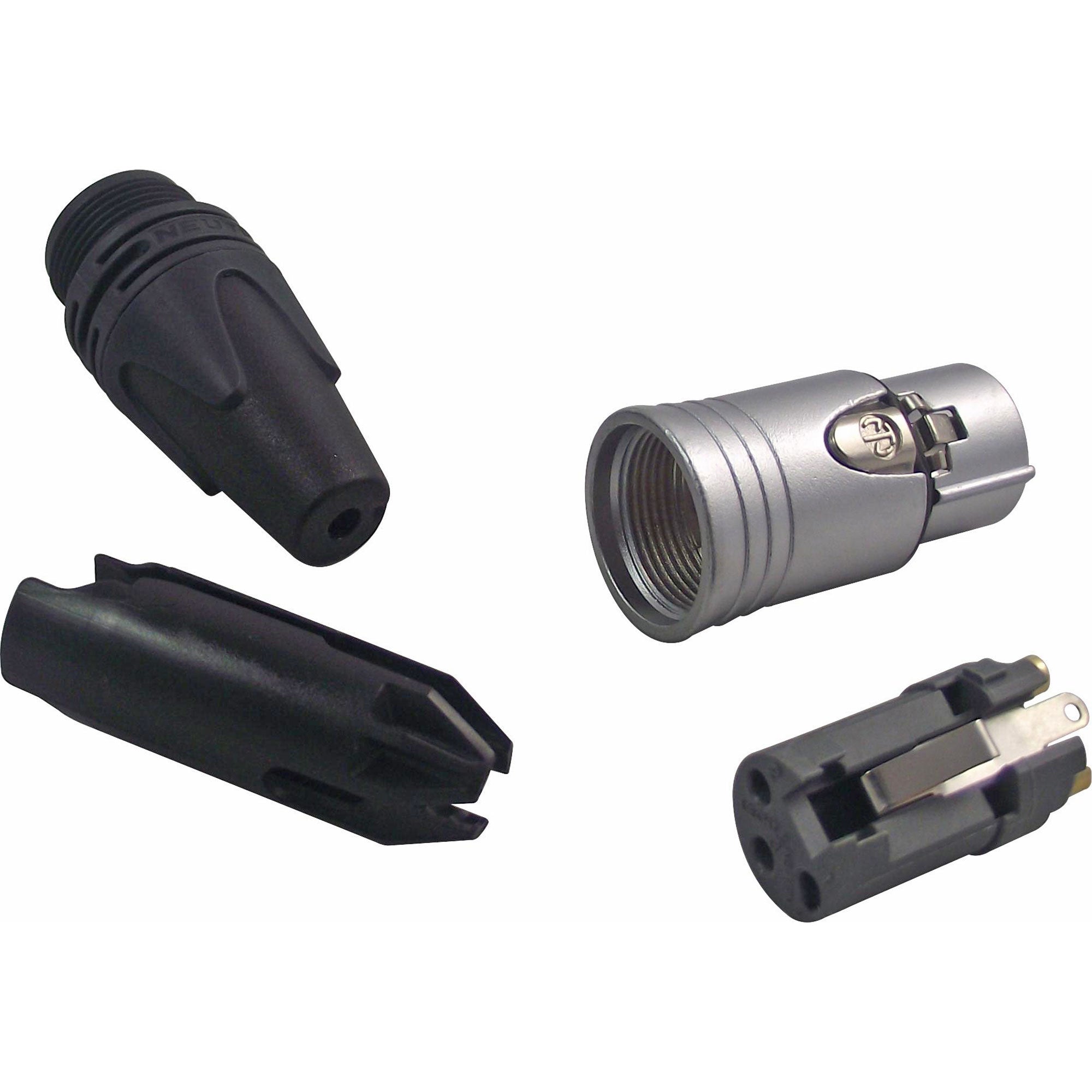 Neutrik NC3FXX-HE Female 3-Pin XLR Cable Connector (Velour-Chromium/Machined Gold, Box of 100)