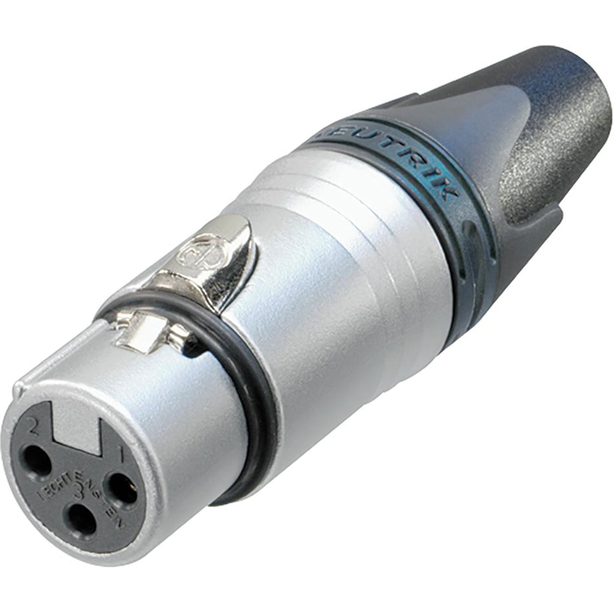 Neutrik NC3FXX-HE Female 3-Pin XLR Cable Connector (Velour-Chromium/Machined Gold, Box of 100)