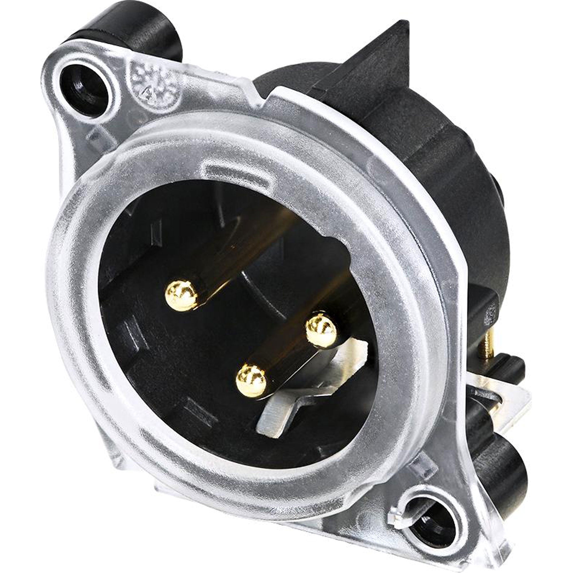 Neutrik NC3MAH-LR Male 3-Pin XLR PCBH Chassis Connector with Halo Light Ring (Box of 100)