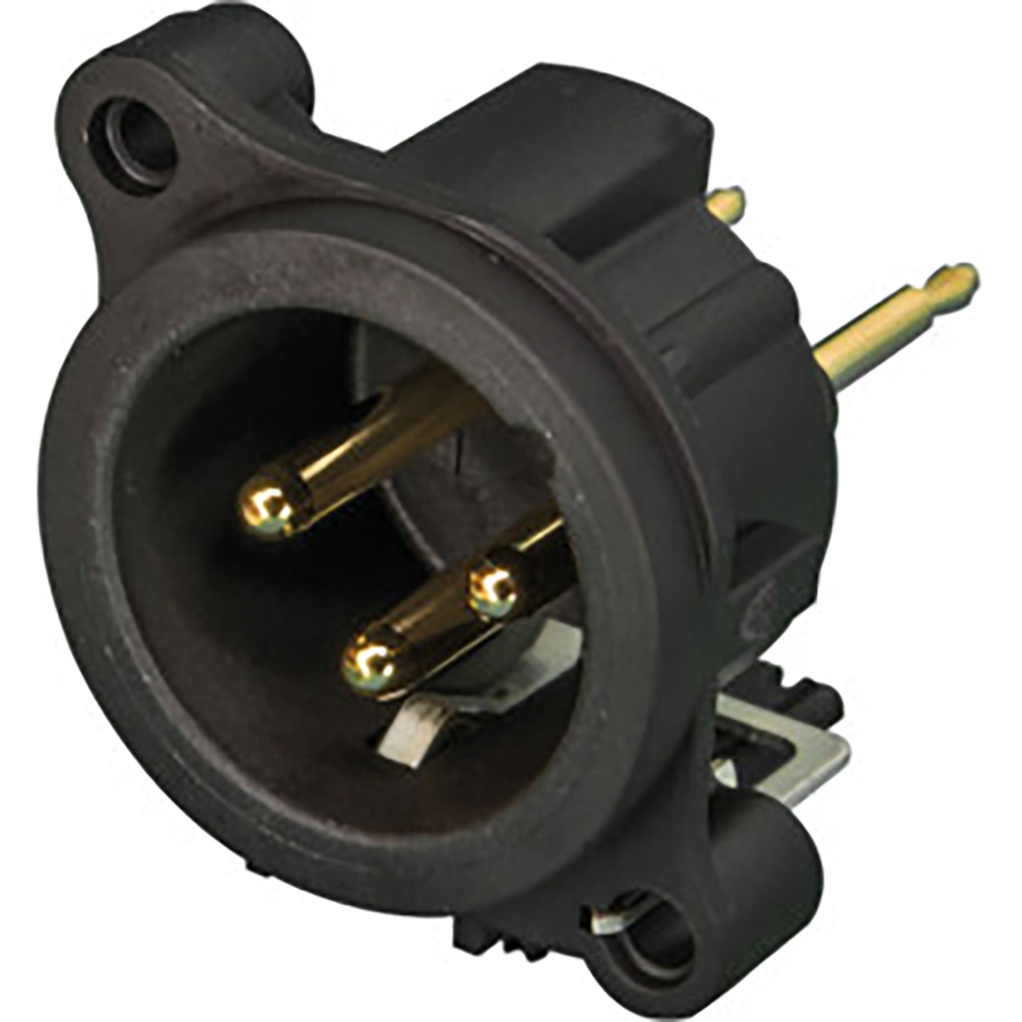 Neutrik NC3MAV Vertical PCB Mount Male 3-Pin XLR Connector