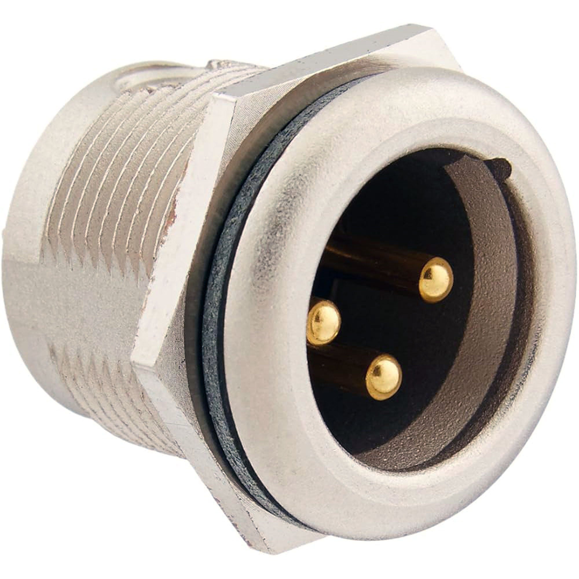 Neutrik NC3MPR-HD Sealed Weatherproof Male 3-Pin XLR Chassis Connector (Nickel/Gold, Box of 100)