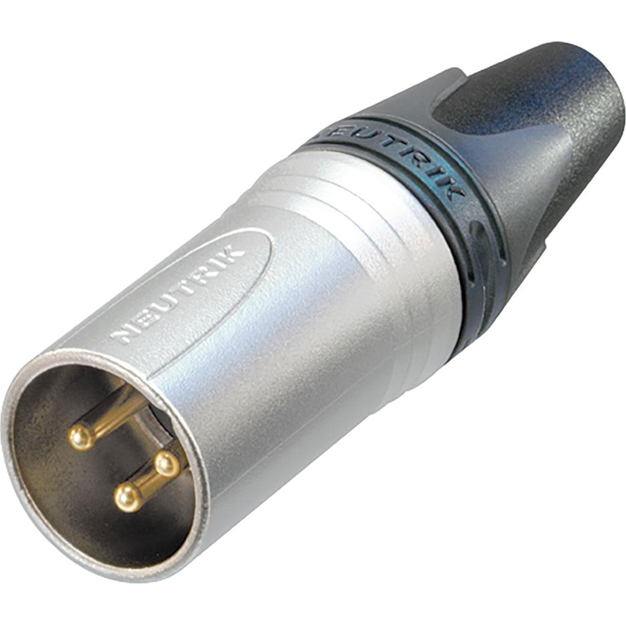 Neutrik NC3MXX-HE Male 3-Pin XLR Cable Connector (Velour-Chromium/Machined Gold, Box of 100)