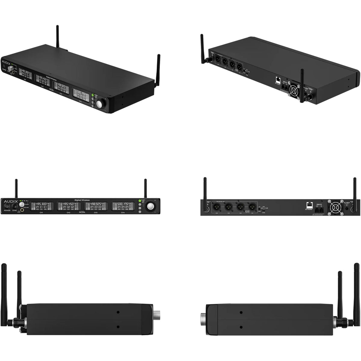 Audix NC4HEC Novacore Quad-Channel Handheld Wireless System with Extended Cardioid Capsule
